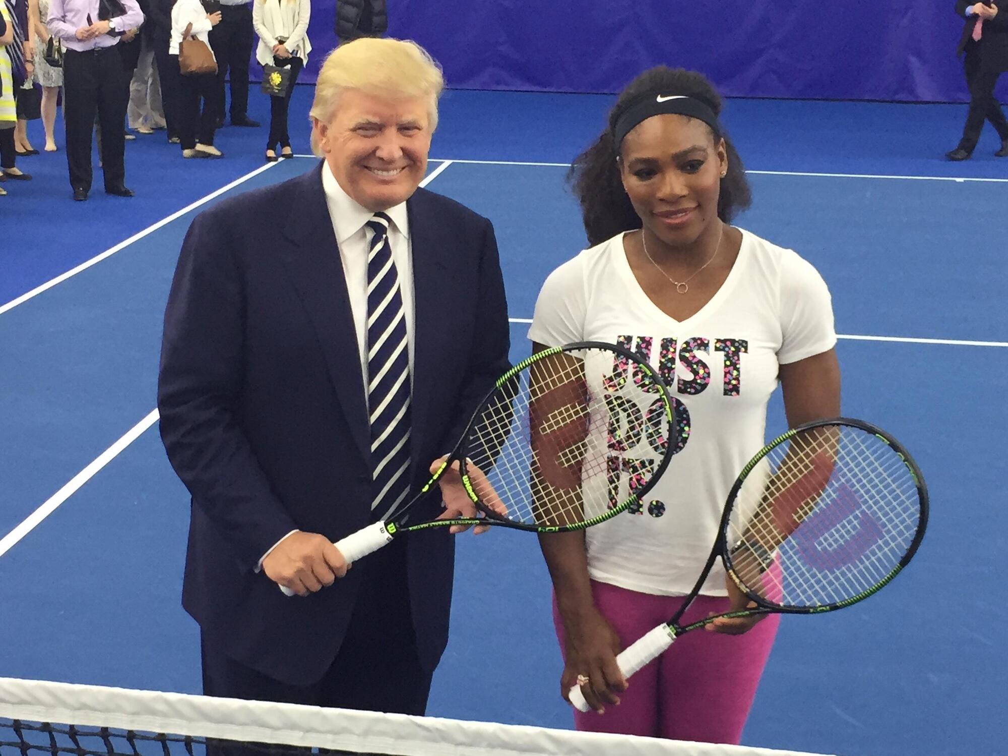 Donald Trump e Serena Williams