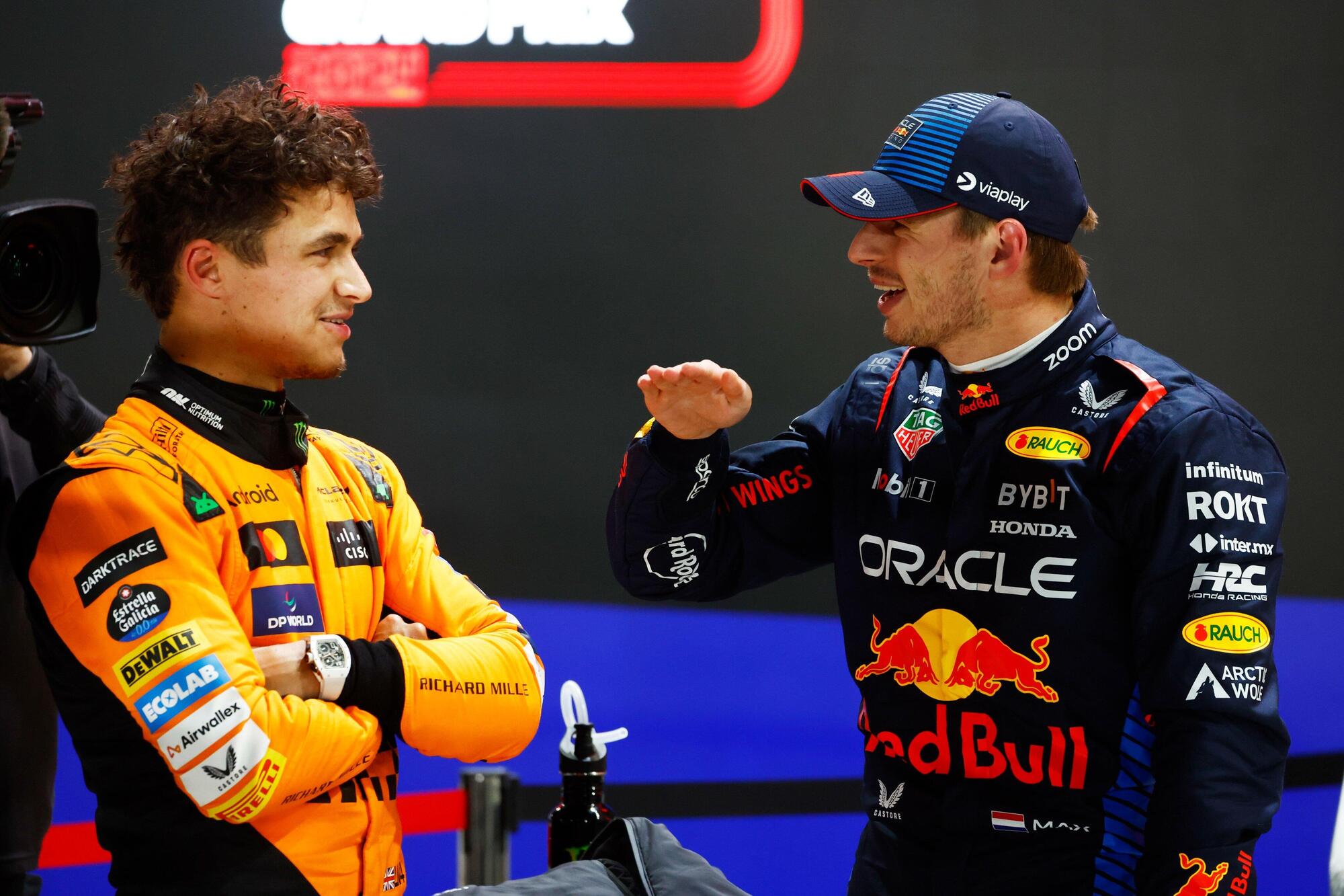 Lando Norris e Max Verstappen in Qatar