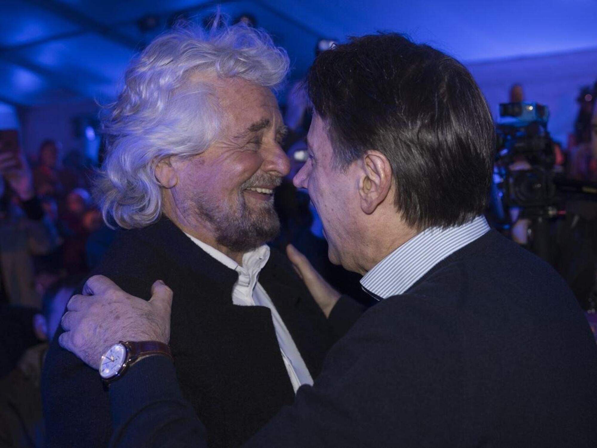 Beppe Grillo e Giuseppe Conte