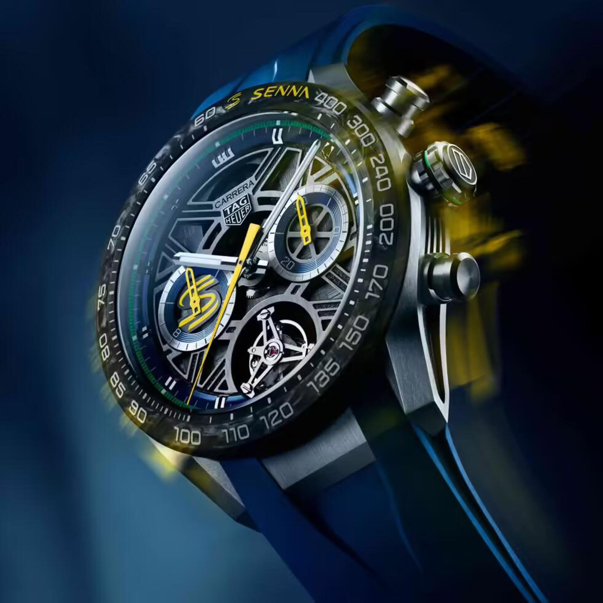 Il Carrera Chronograph Tourbillon x Senna di TAG Heuer