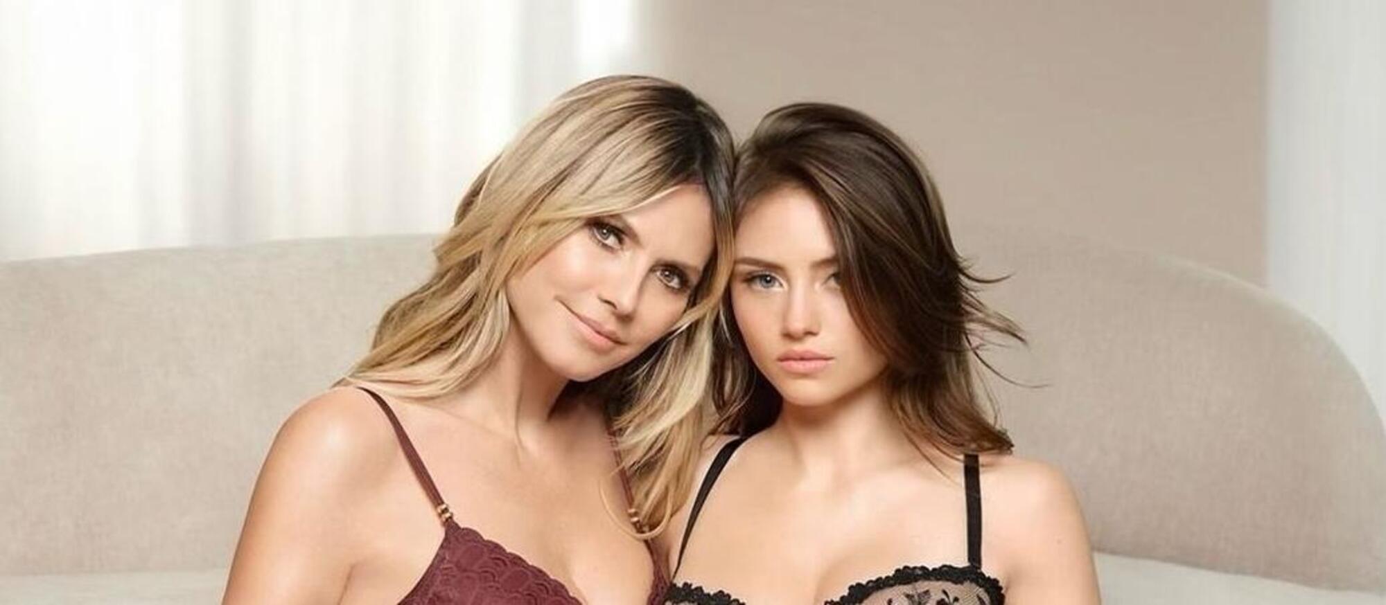 Heidi e Leni Klum nella nuova campagna Intimissimi