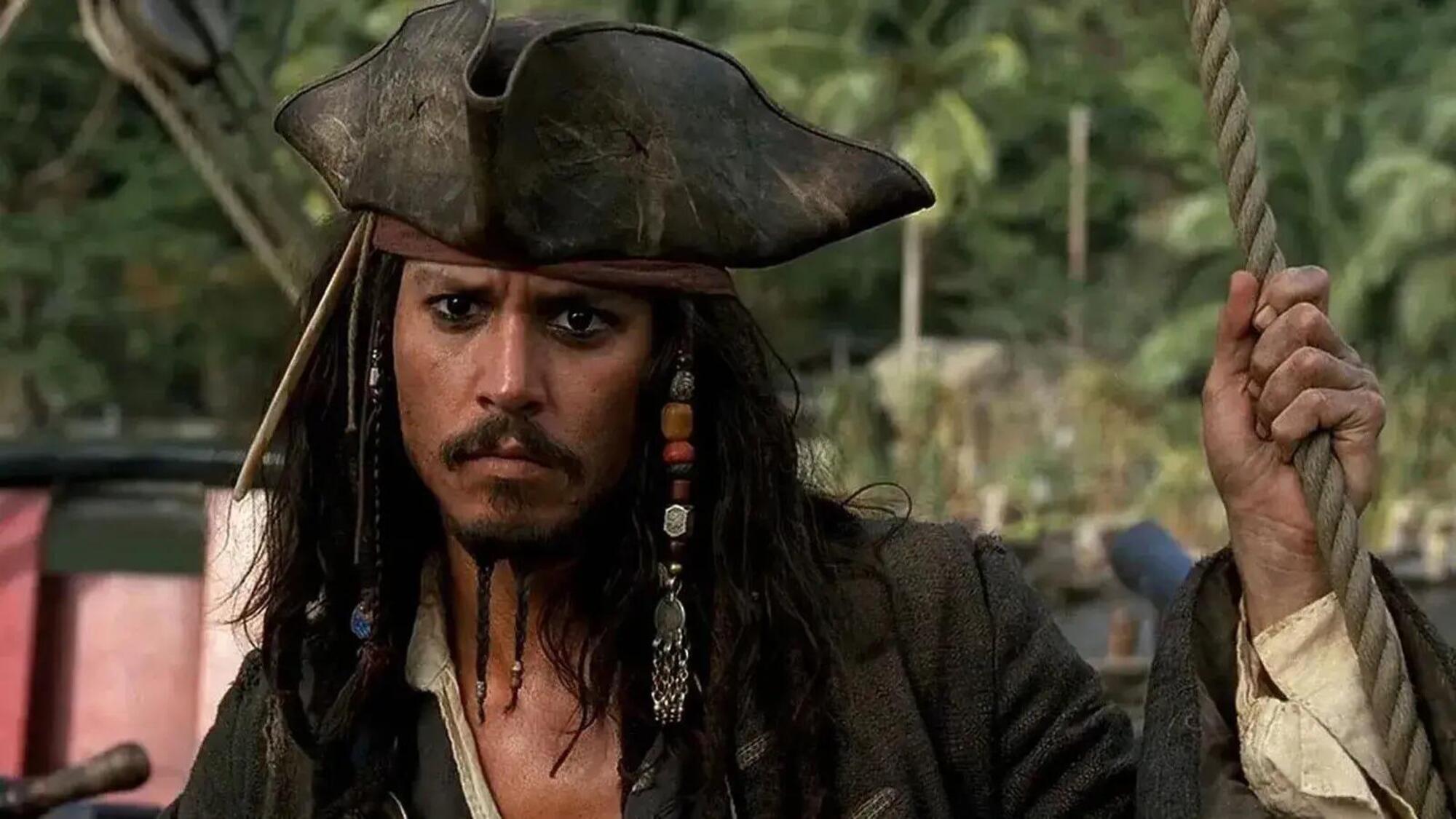 Johnny Depp nei panni di Jack Sparrow