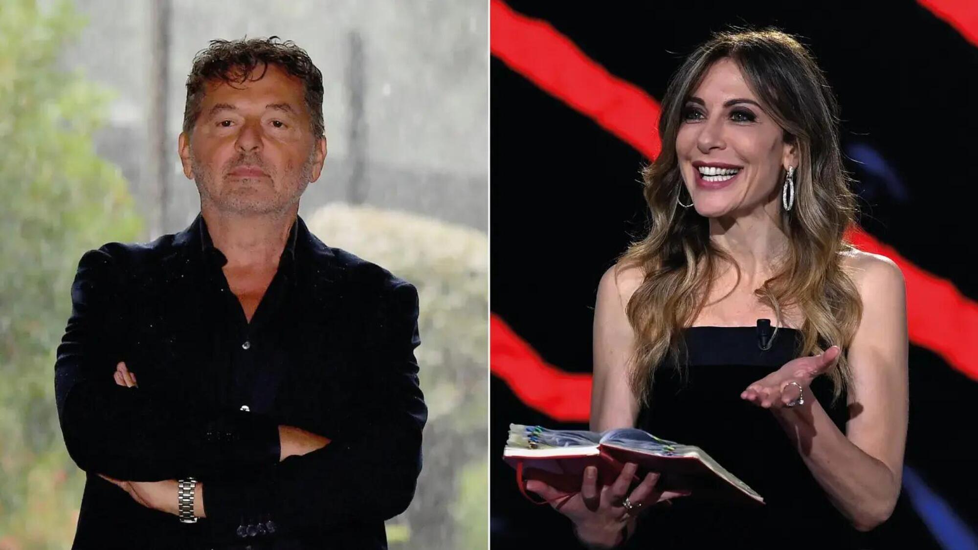 Teo Mammucari e Francesca Fagnani a Belve