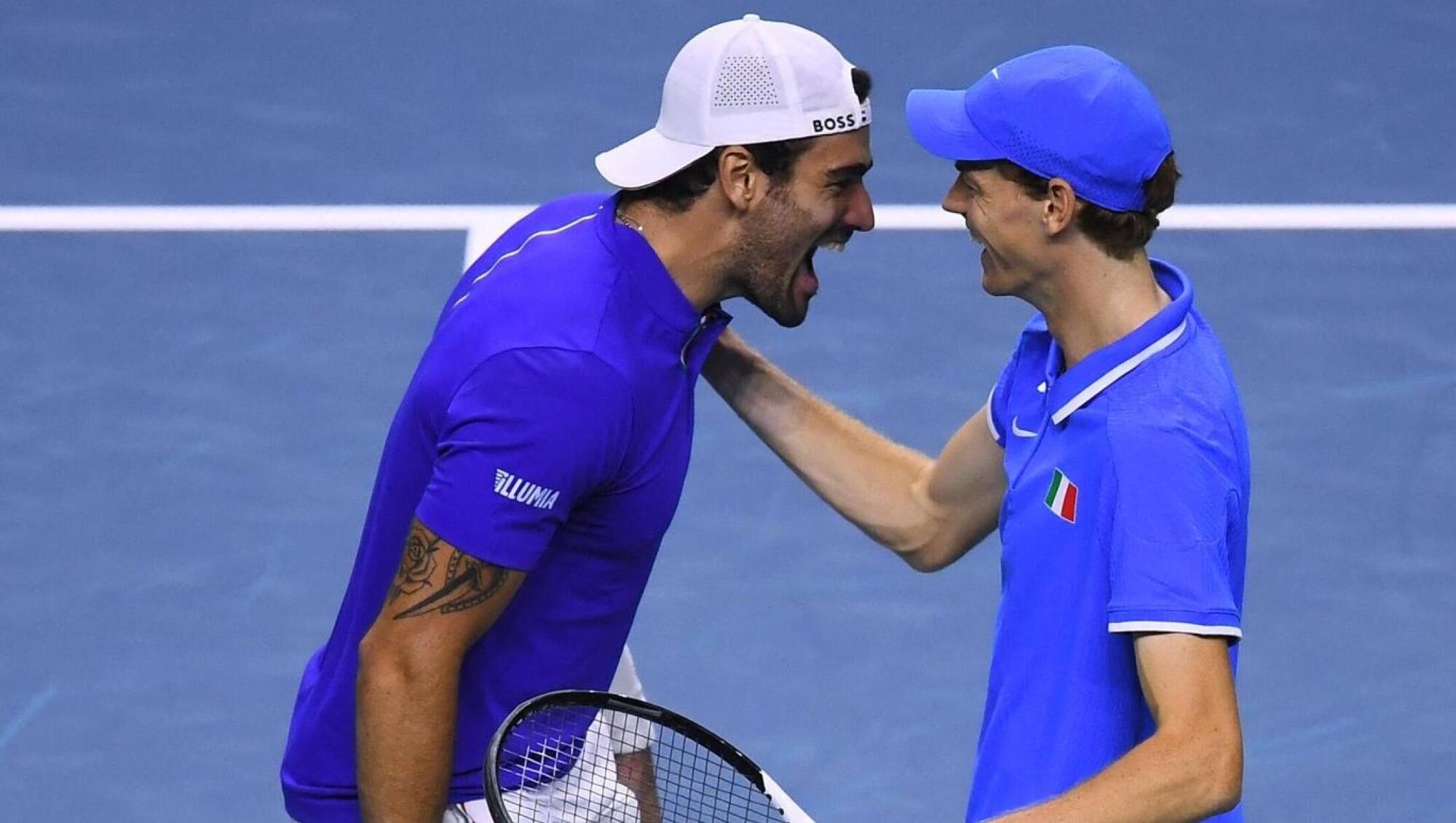 Jannik Sinner e Matteo Berrettini Coppa Davis