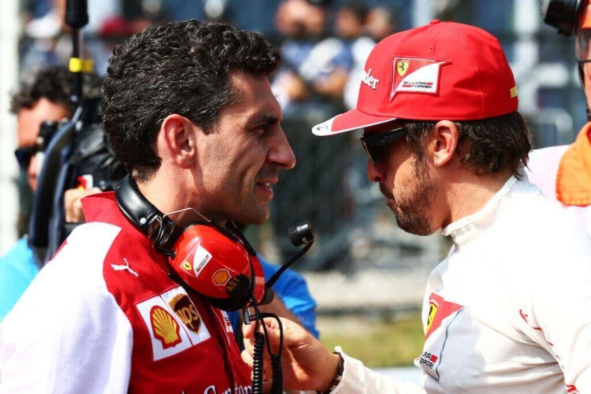 Andrea Stella con Fernando Alonso