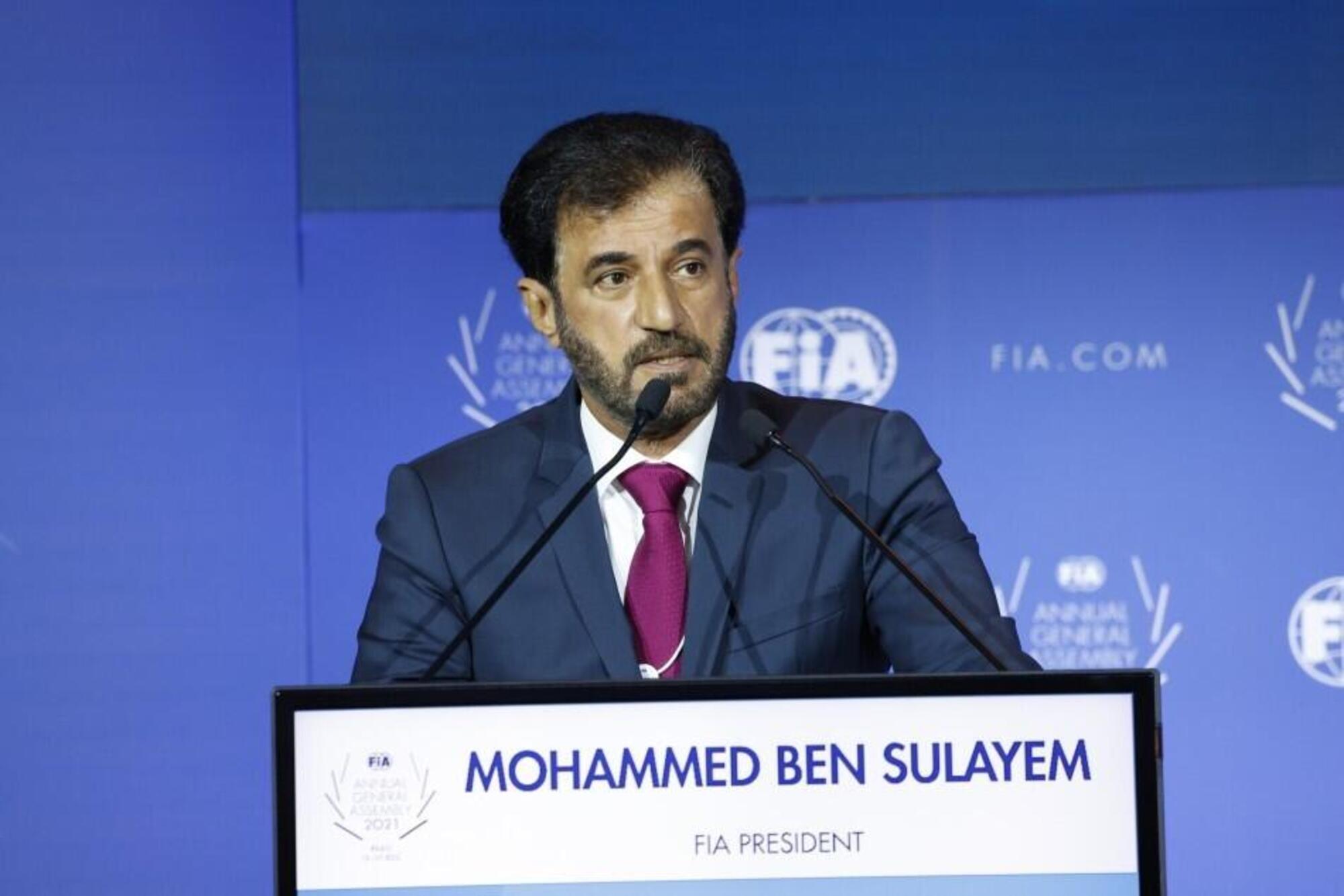 Il presidente della FIA, Mohammed Ben Sulayem