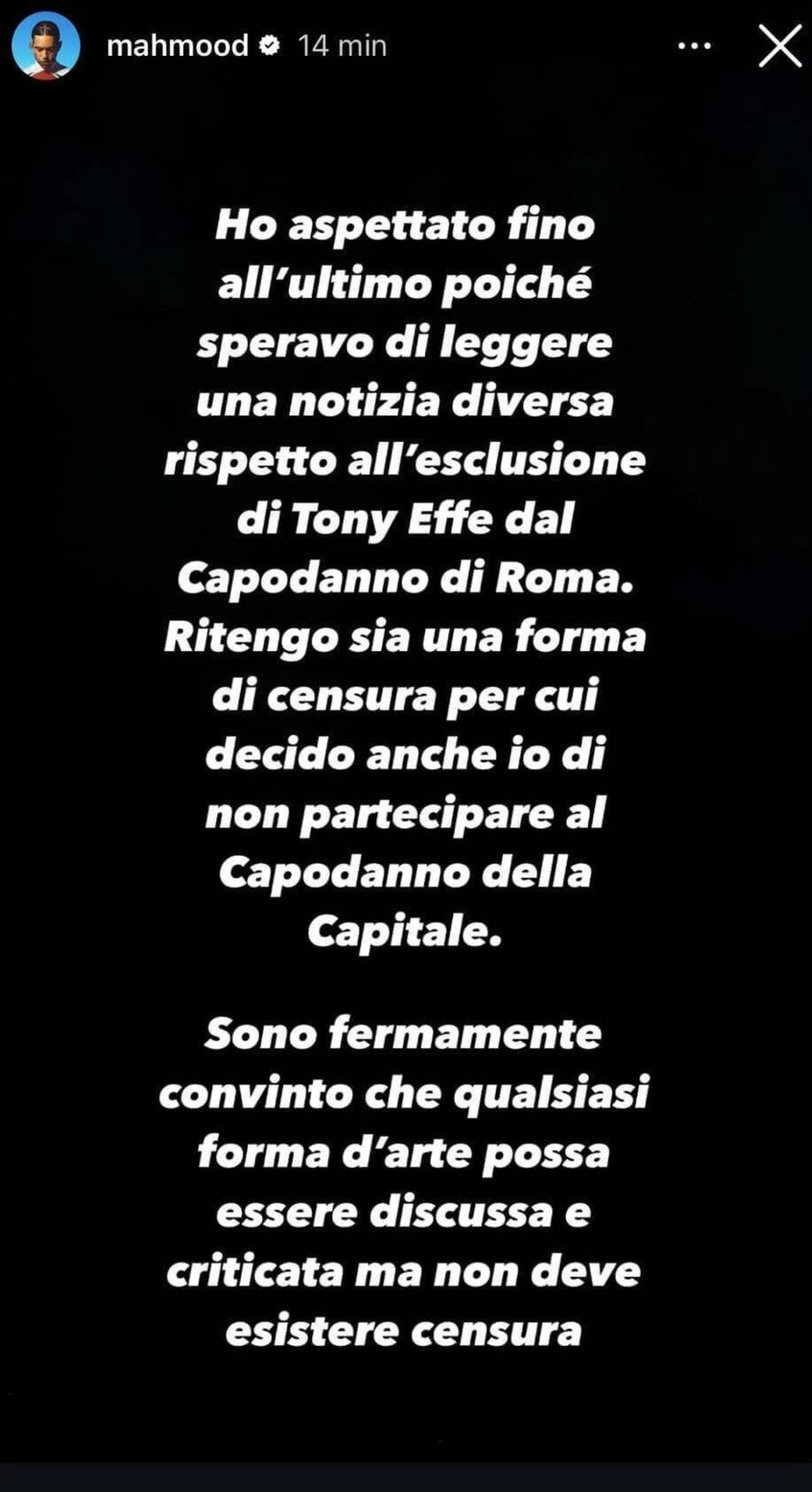 Mahmood Tony Effe capodanno concerto 