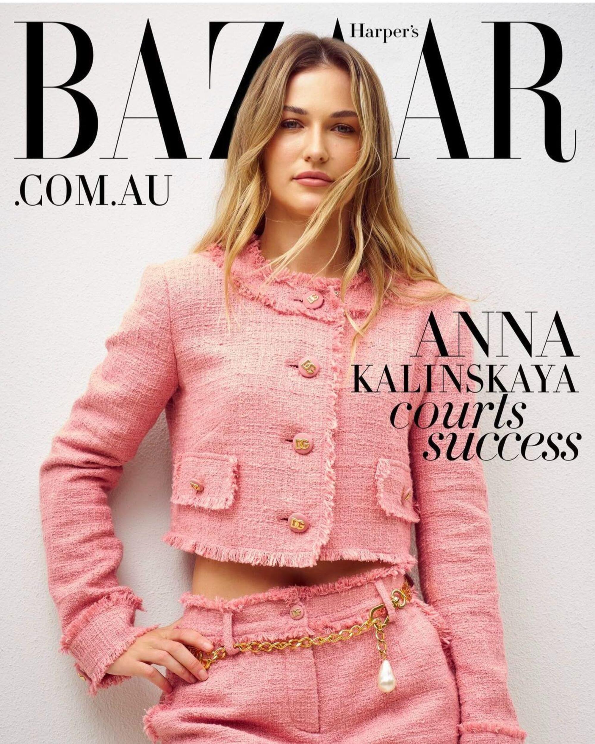 Anna Kalinskaya sulla cover di Bazar