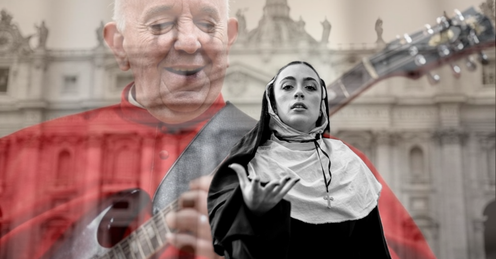 Il Giubileo 2025? Famolo strano: il &ldquo;Padre nostro&rdquo; diventa una hit rock con una suora che balla nel video. Il cantautore Nogarotto: &ldquo;Non credo in Dio, ma in Papa Francesco&rdquo;. E dopo il flashmob nel carcere di Rebibbia&hellip; 