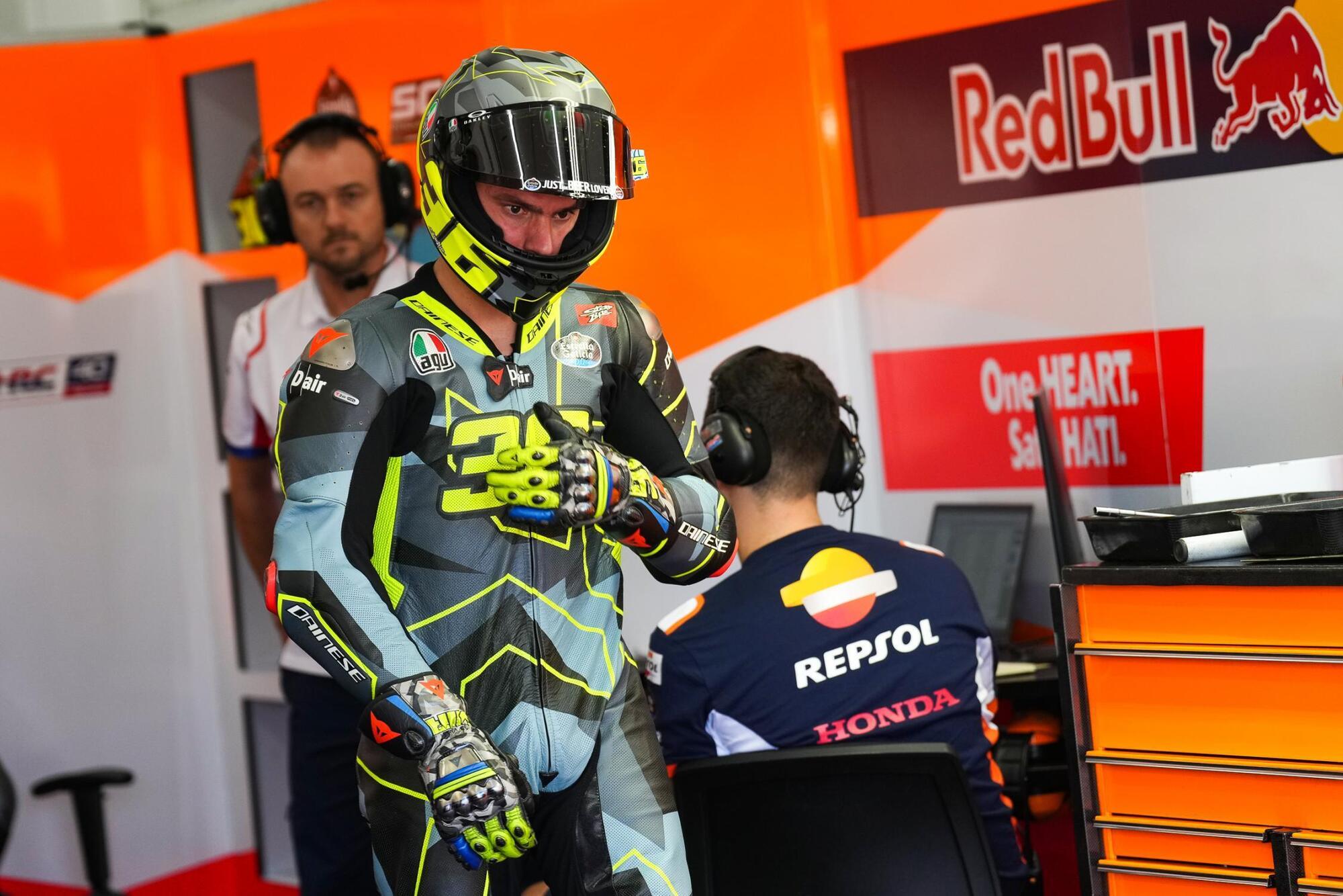 Joan Mir test a Valencia con la Honda HRC MotoGP