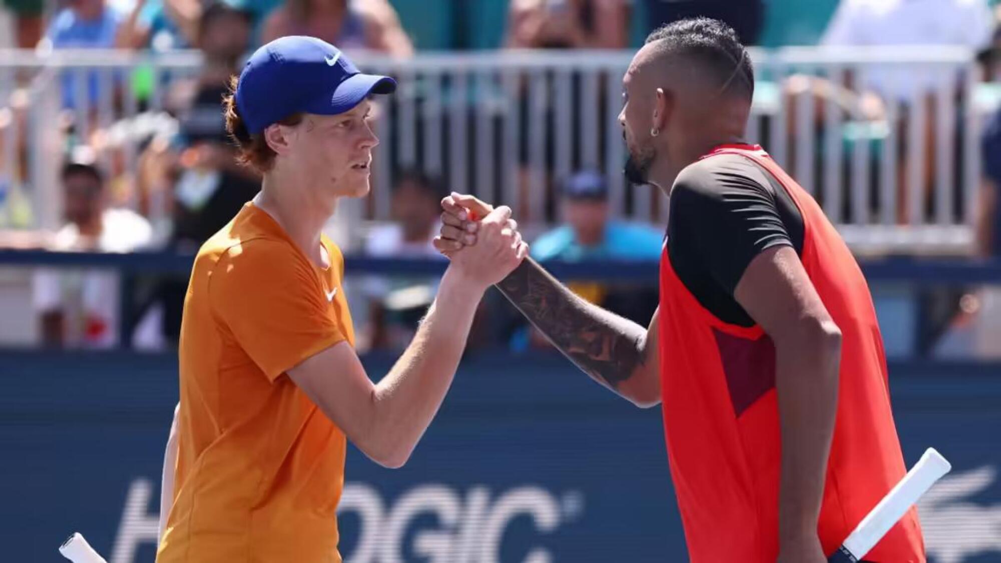 Jannik Sinner e Nick Kyrgios