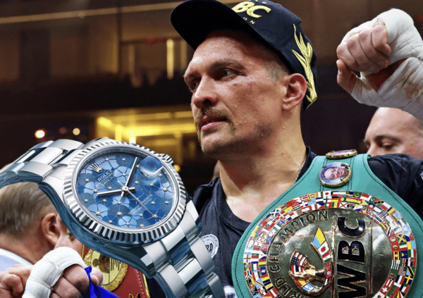 Il Rolex di Oleksandr Usyk &egrave; davvero una patacca? &ldquo;L&rsquo;ho pagato 100 dollari in spiaggia&hellip;&rdquo;. E l&rsquo;incasso per il match di boxe da titolo con Fury &egrave; da paura. Ma cos&rsquo;ha detto il pugile ucraino su Tyson?