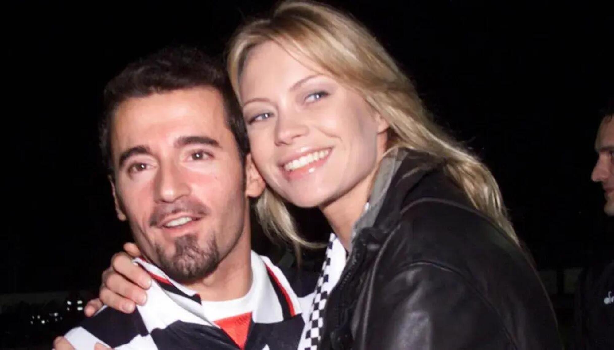 Anna Falchi con Max Biaggi