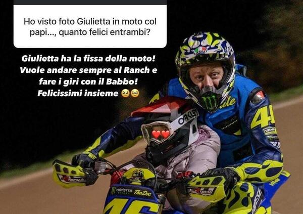 Francesca e la dolce attesa in casa Rossi: &ldquo;Cesareo programmato e non allatter&ograve;. Giulietta? Vuole sempre il Ranch con Vale, &egrave; matta per le moto&rdquo;