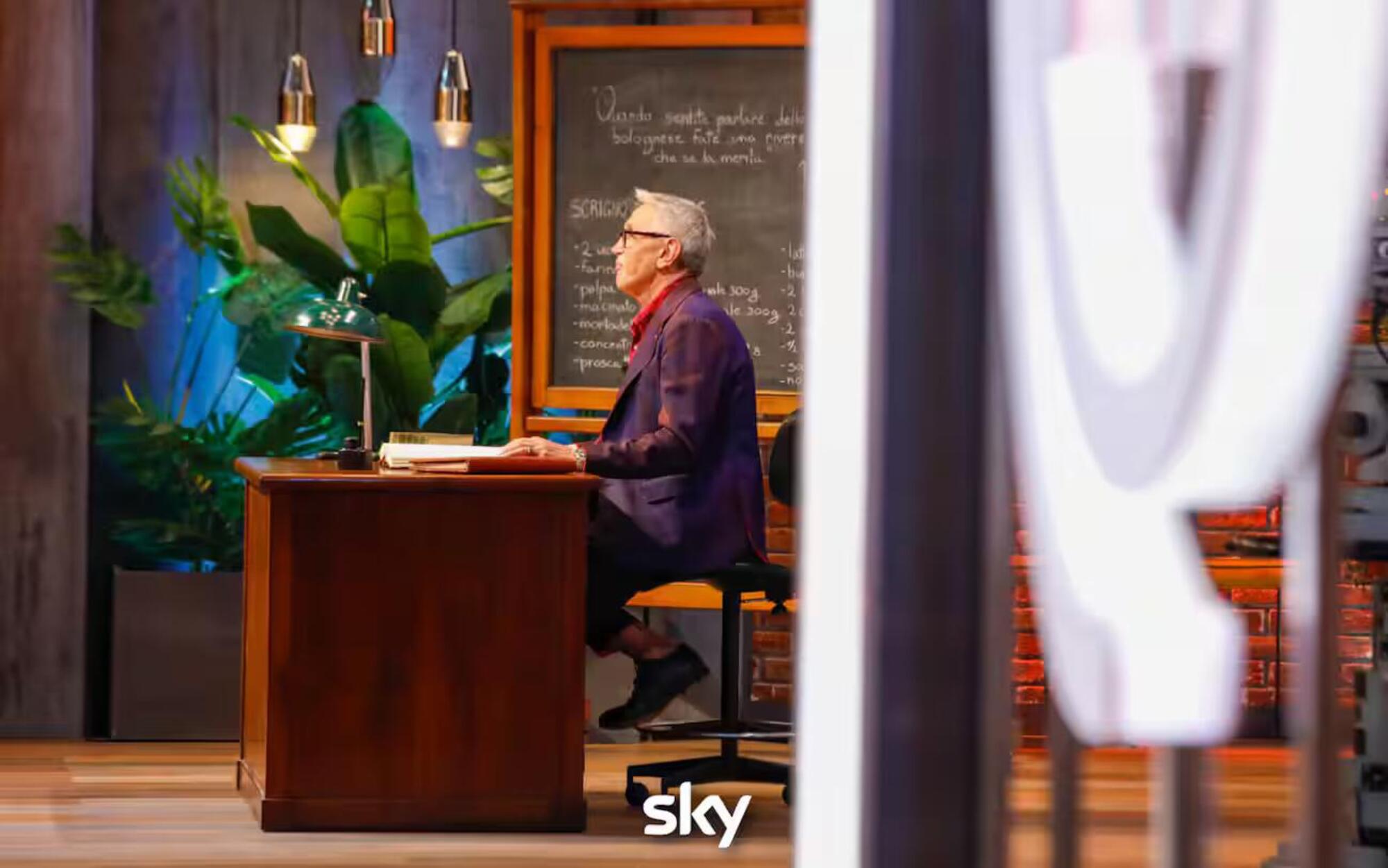 Bruno Barbieri in versione professore