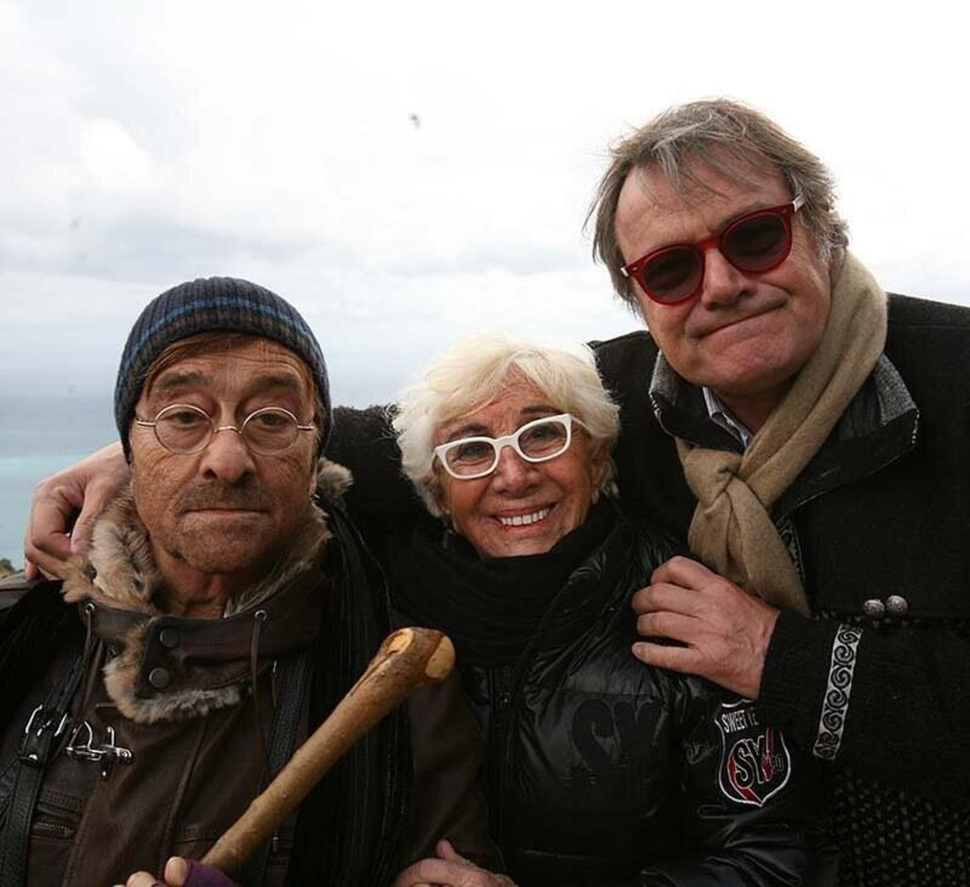Lucio Dalla, Lina Wertmüller e Oliviero Toscani