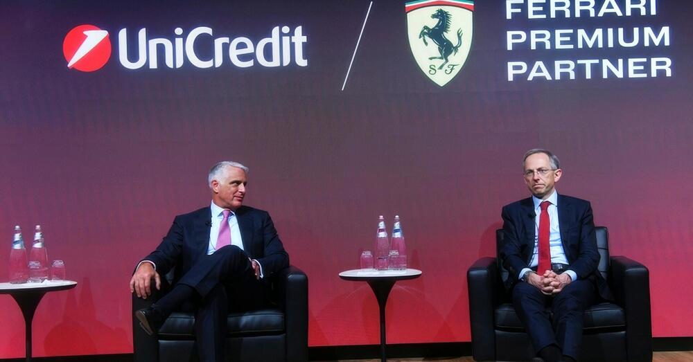 Che c&rsquo;entra UniCredit con Ferrari? Dalla scalata a Commerzbank e Banco Bpm alla partnership con Maranello. E, con Orcel, Vigna parla anche di Hamilton&hellip;