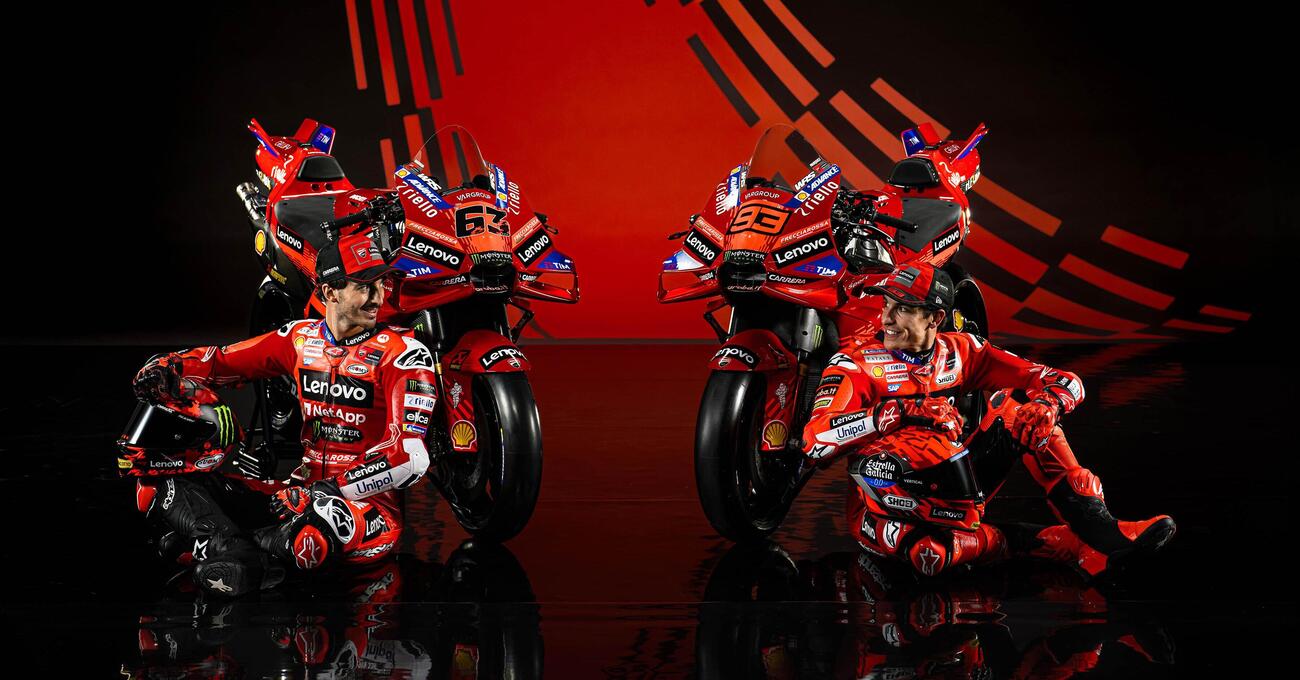 Siamo a Madonna di Campiglio con Marc Marquez e Pecco Bagnaia: s&igrave;, in questa MotoGP 2025 Ducati vuole tutto l&rsquo;oro del mondo