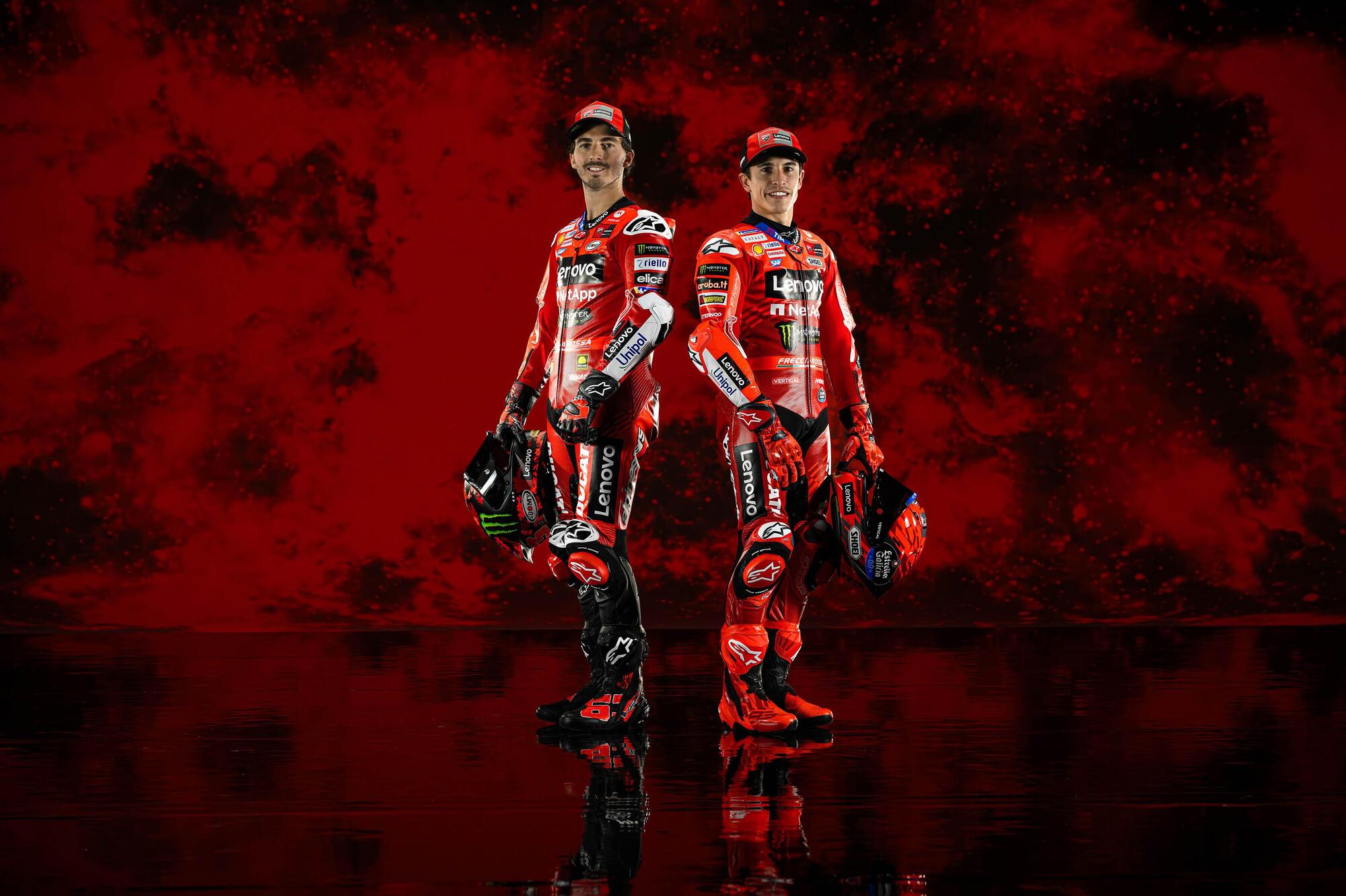 Pecco Bagnaia e Marc Marquez