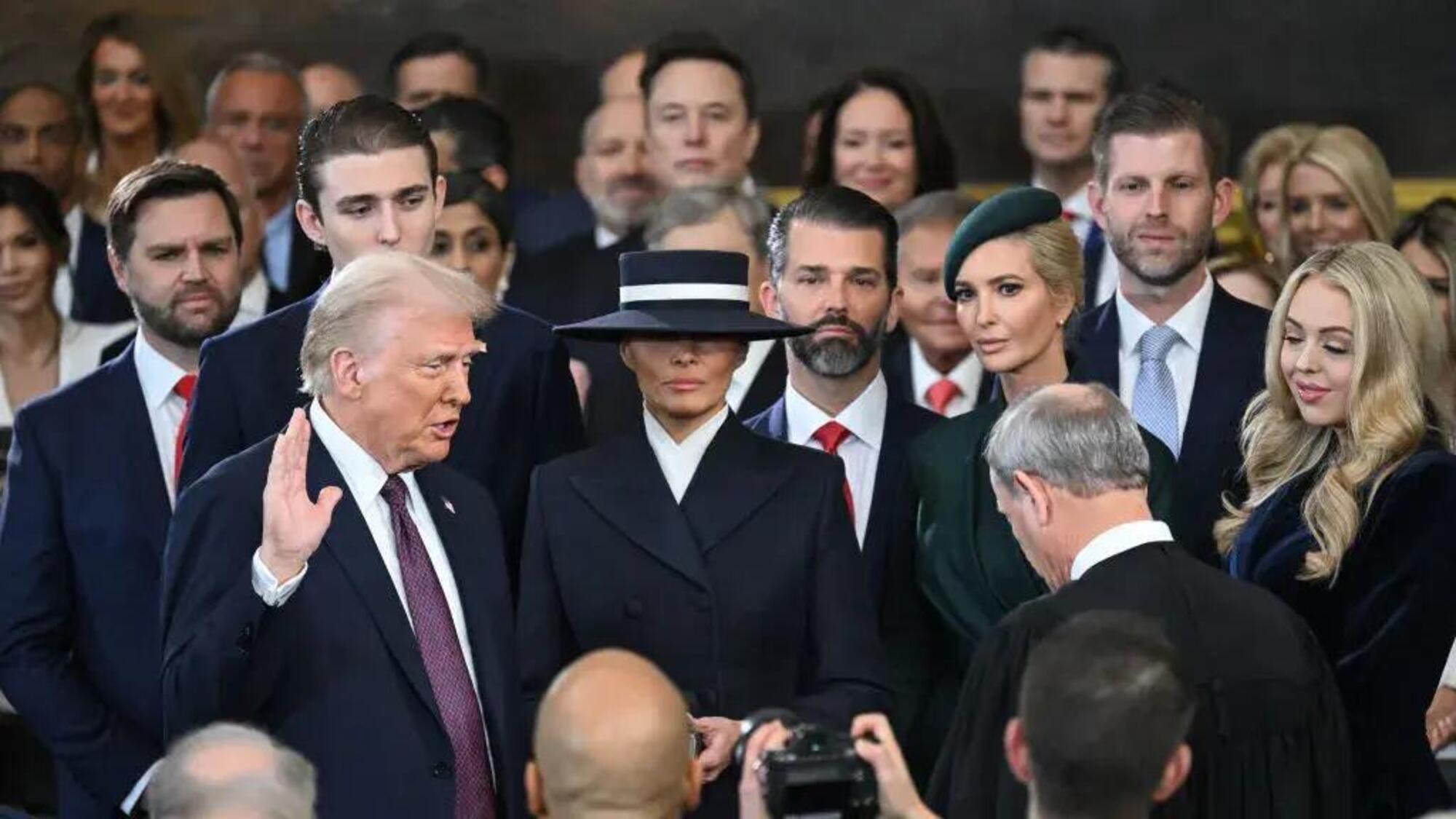 L'insediamento di Donald Trump, nuovo presidente degli Stati Uniti