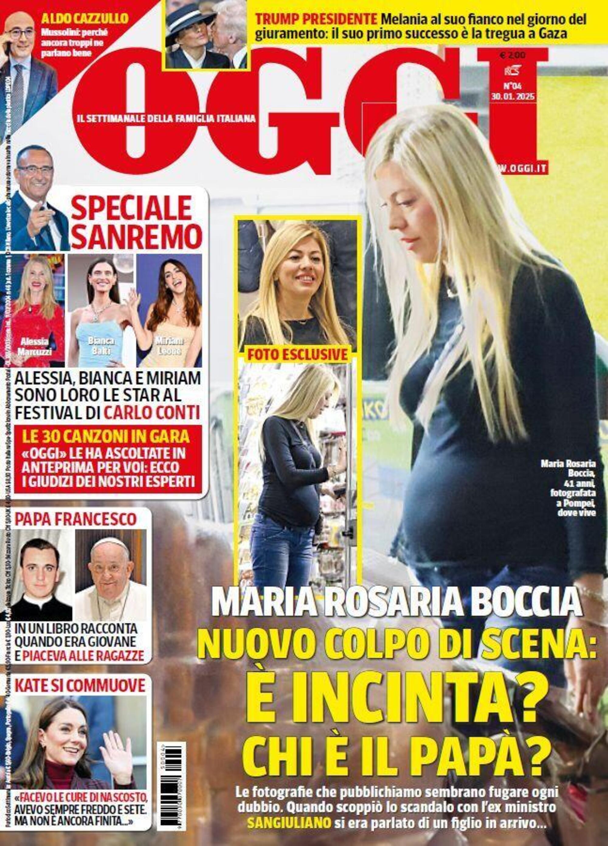 La copertina di &quot;Oggi&quot;