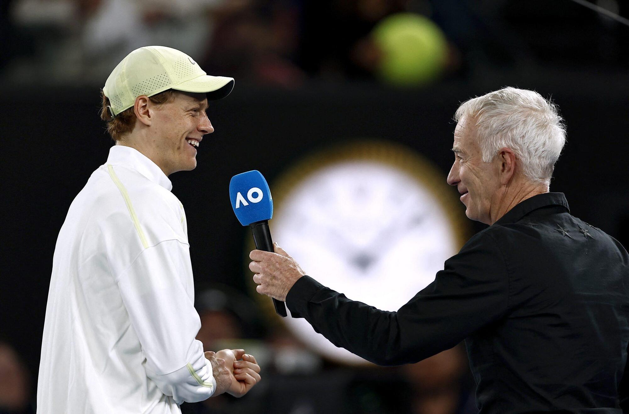 John McEnroe e Jannik Sinner