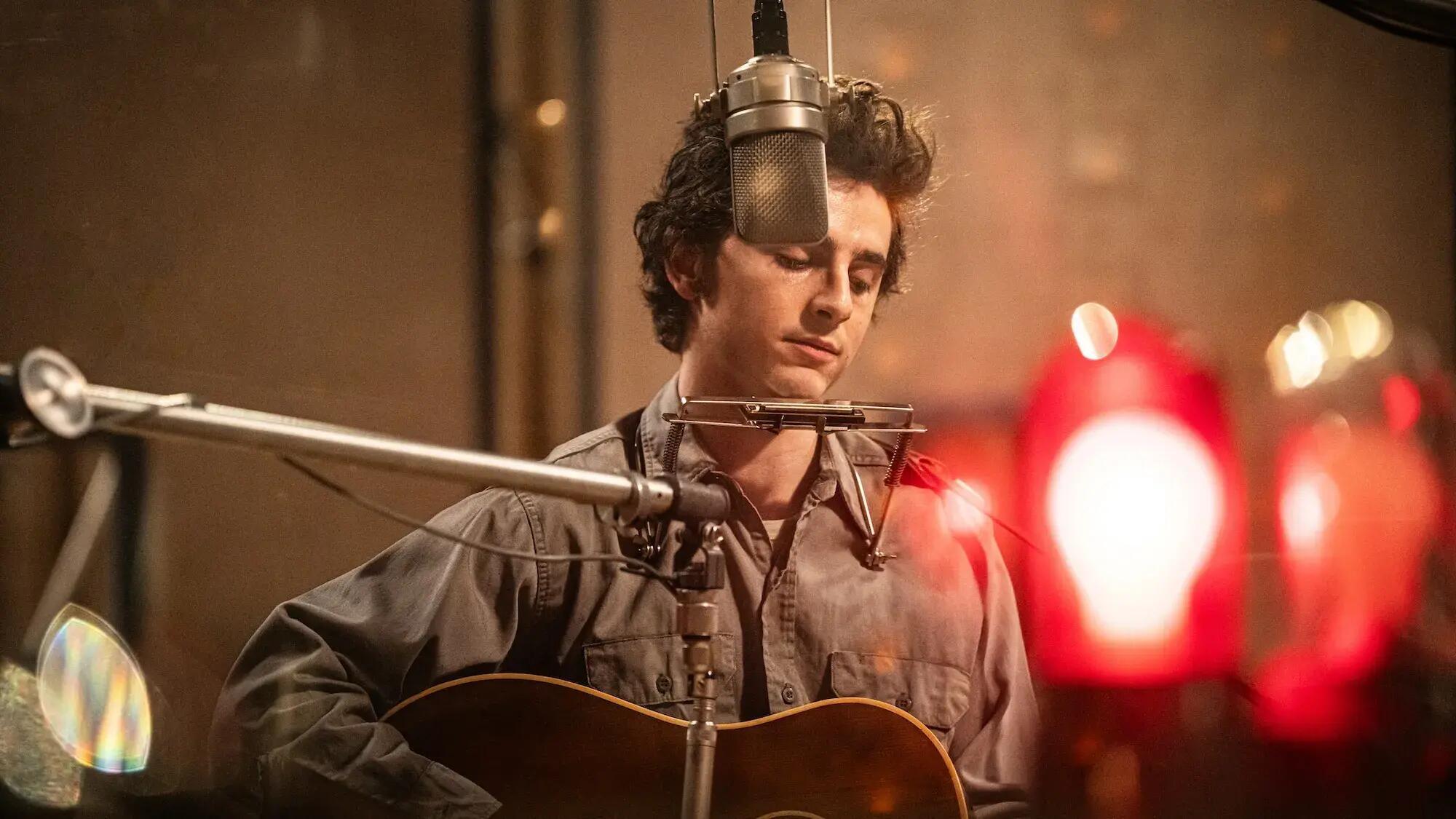 Timothée Chalamet in "A Complete Unknown"