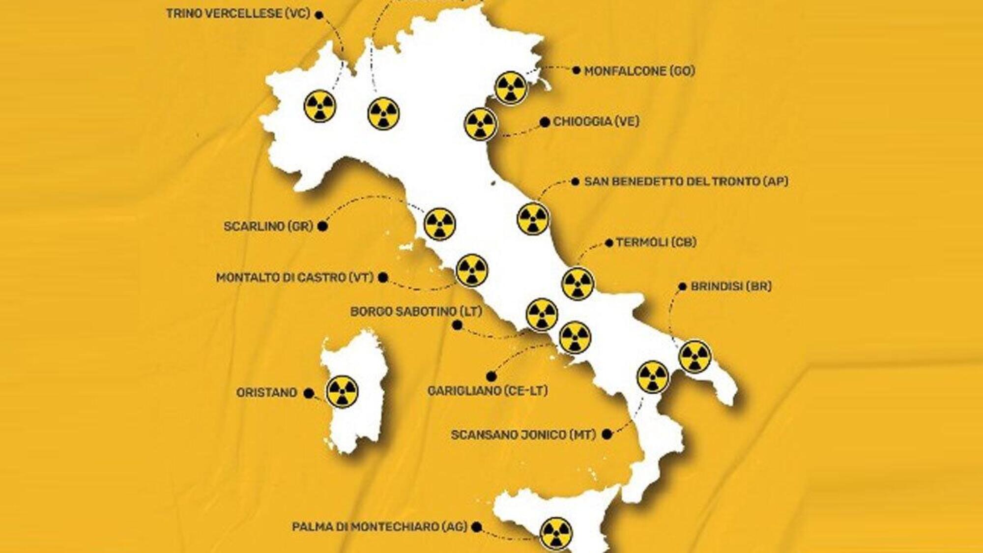 La mappa &quot;segreta&quot; delle centrali nucleari in Italia