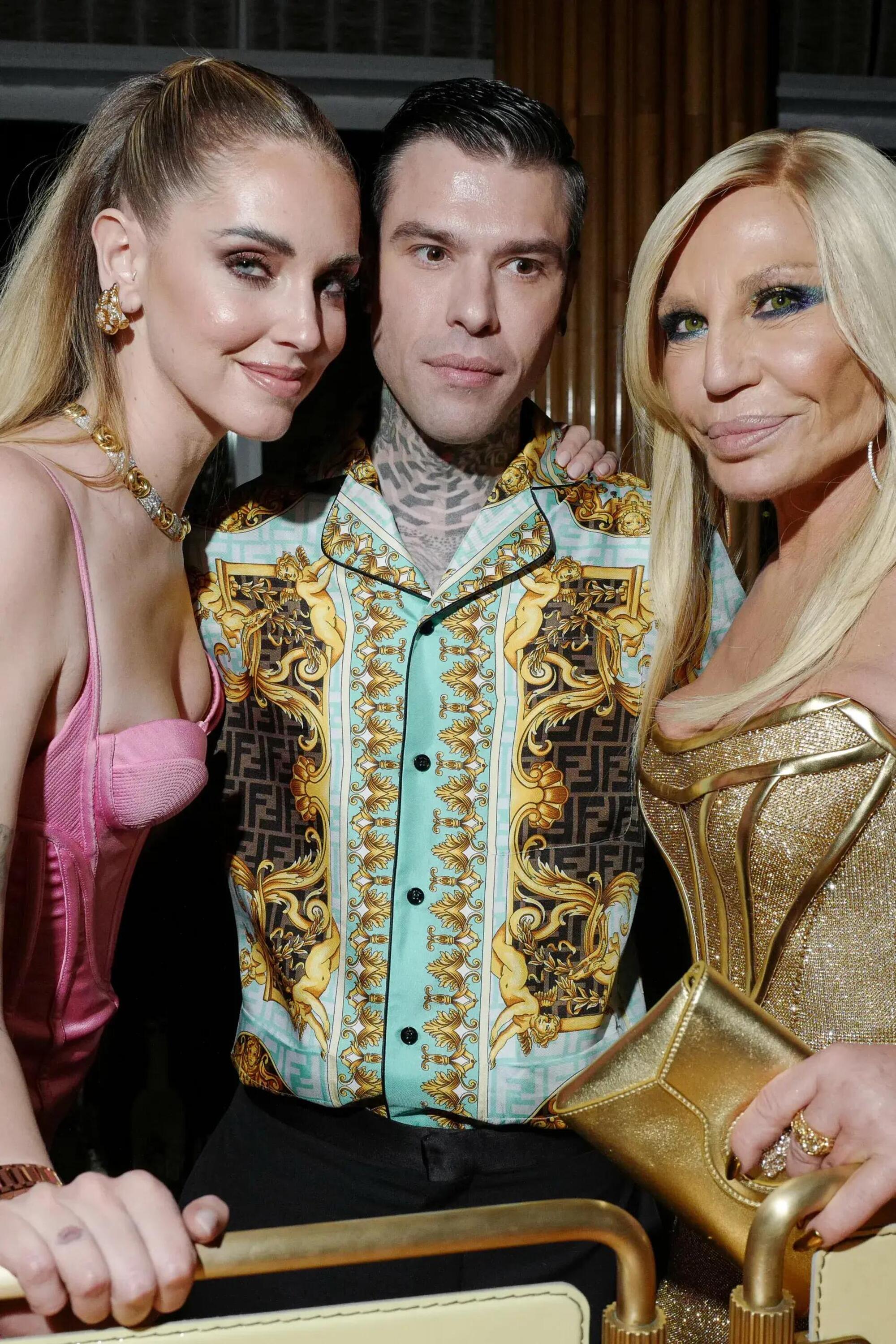 Donatella Versace e i Ferragnez