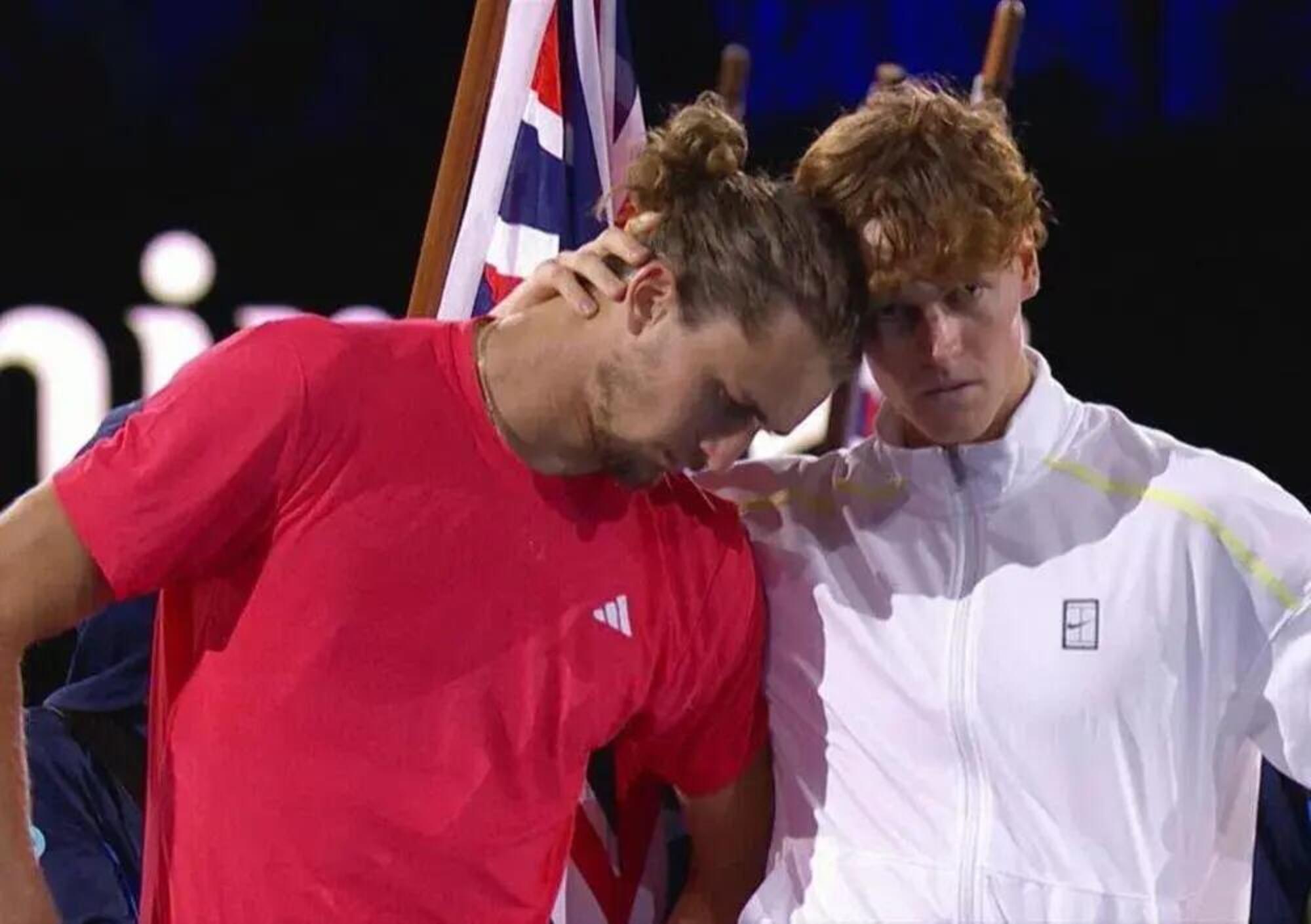 Zverev in lacrime