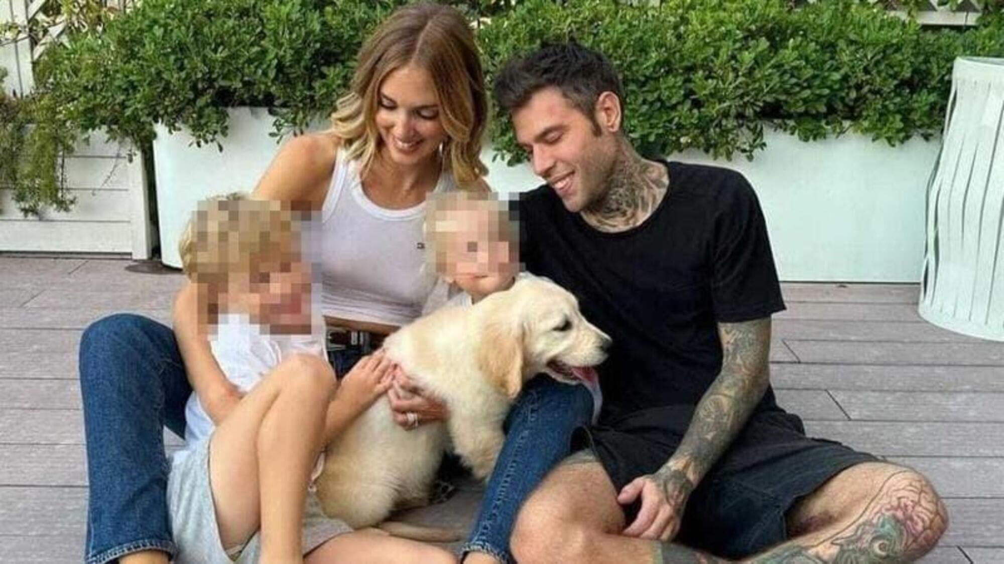 I Ferragnez con il cane Paloma