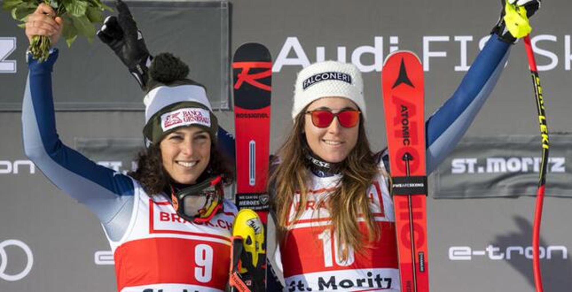 Sofia Goggia e Federica Brignone