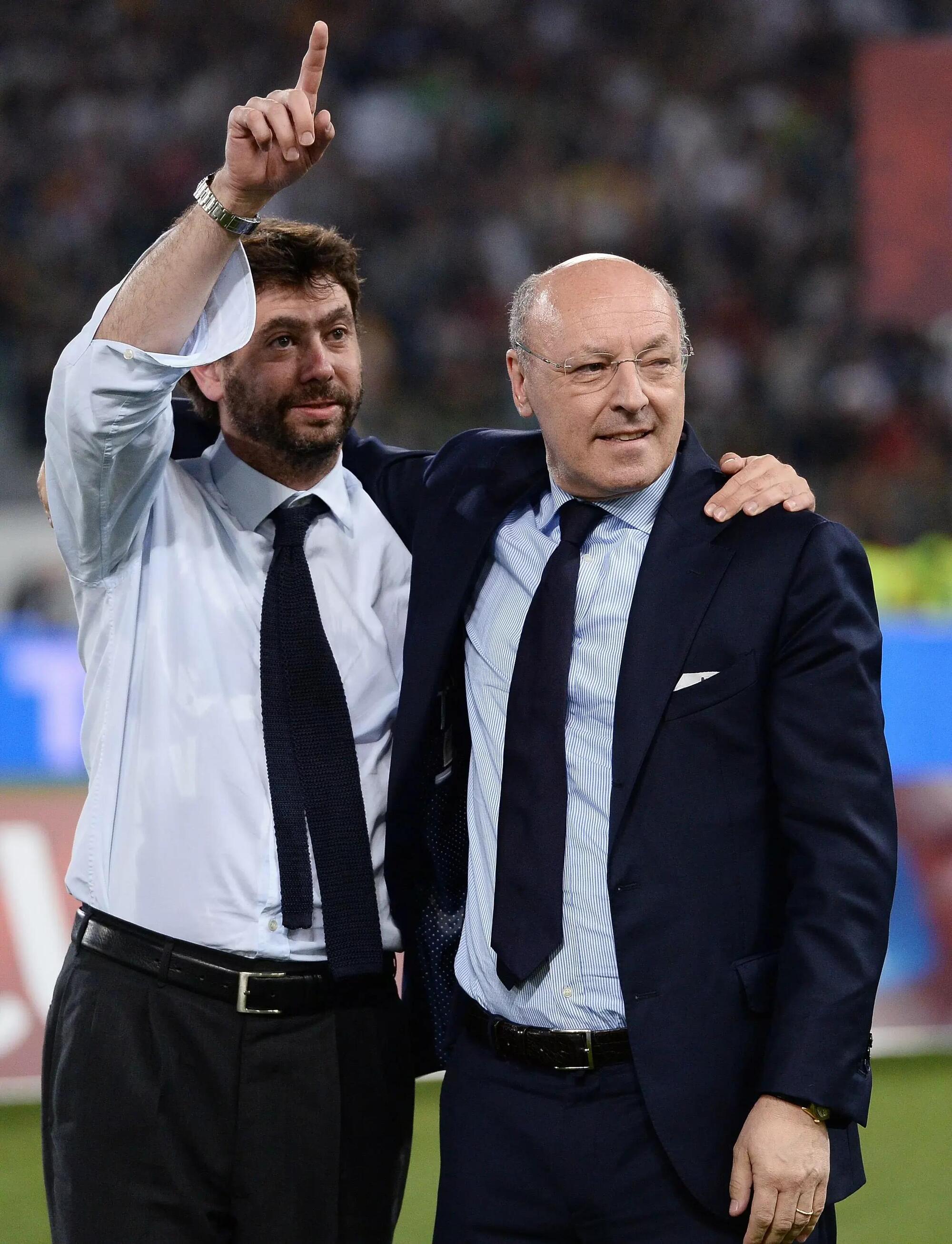 Andrea Agnelli e Beppe Marotta ai tempi della Juventus