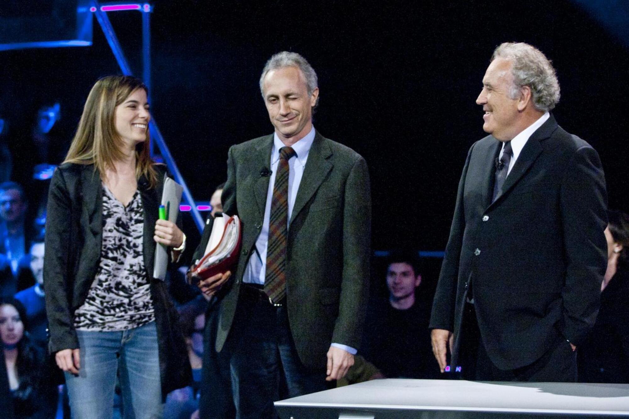 Giulia Innocenzi, Marco Travaglio e Michele Santoro