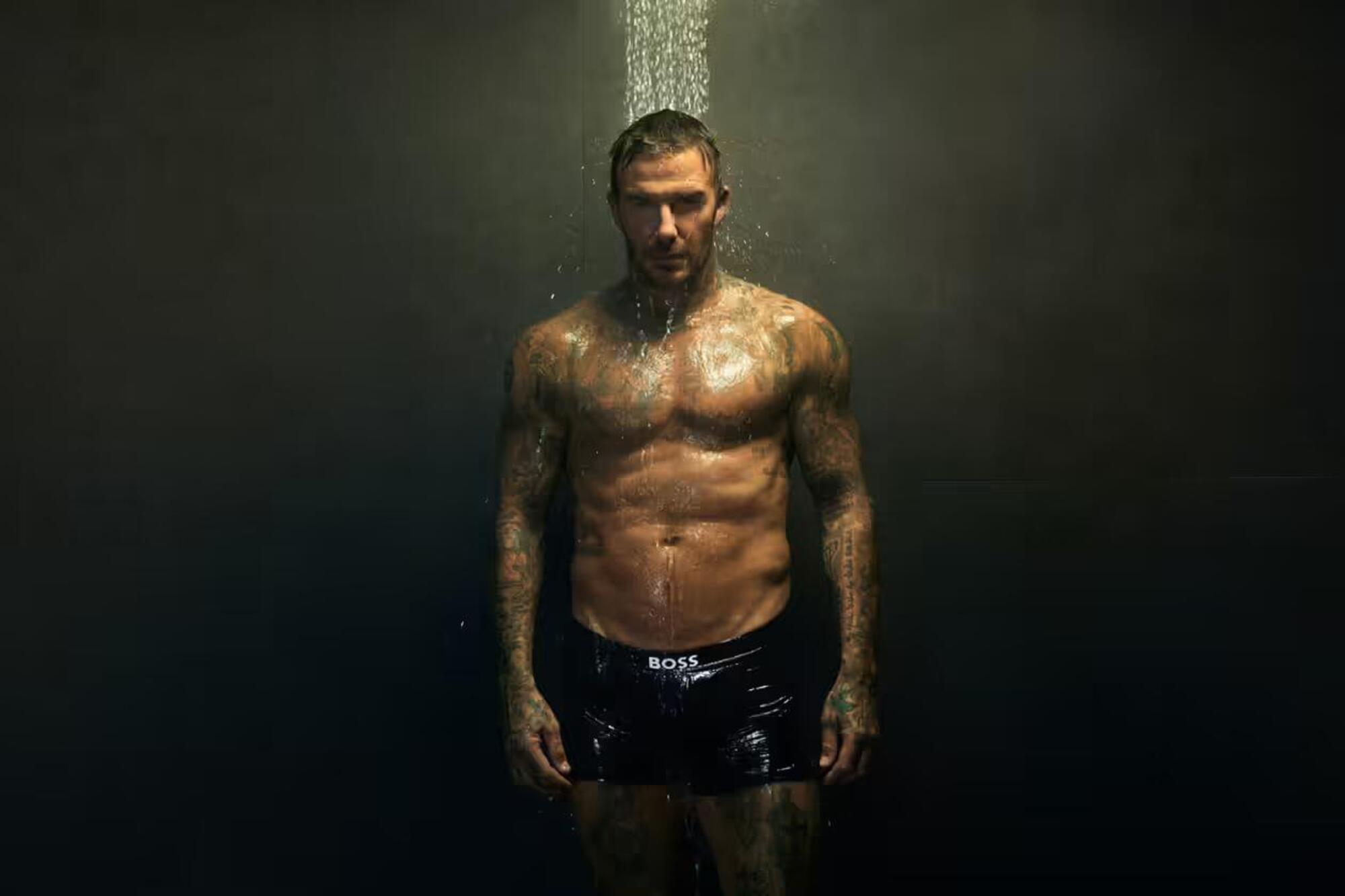 David Beckham nella campagna Hugo Boss