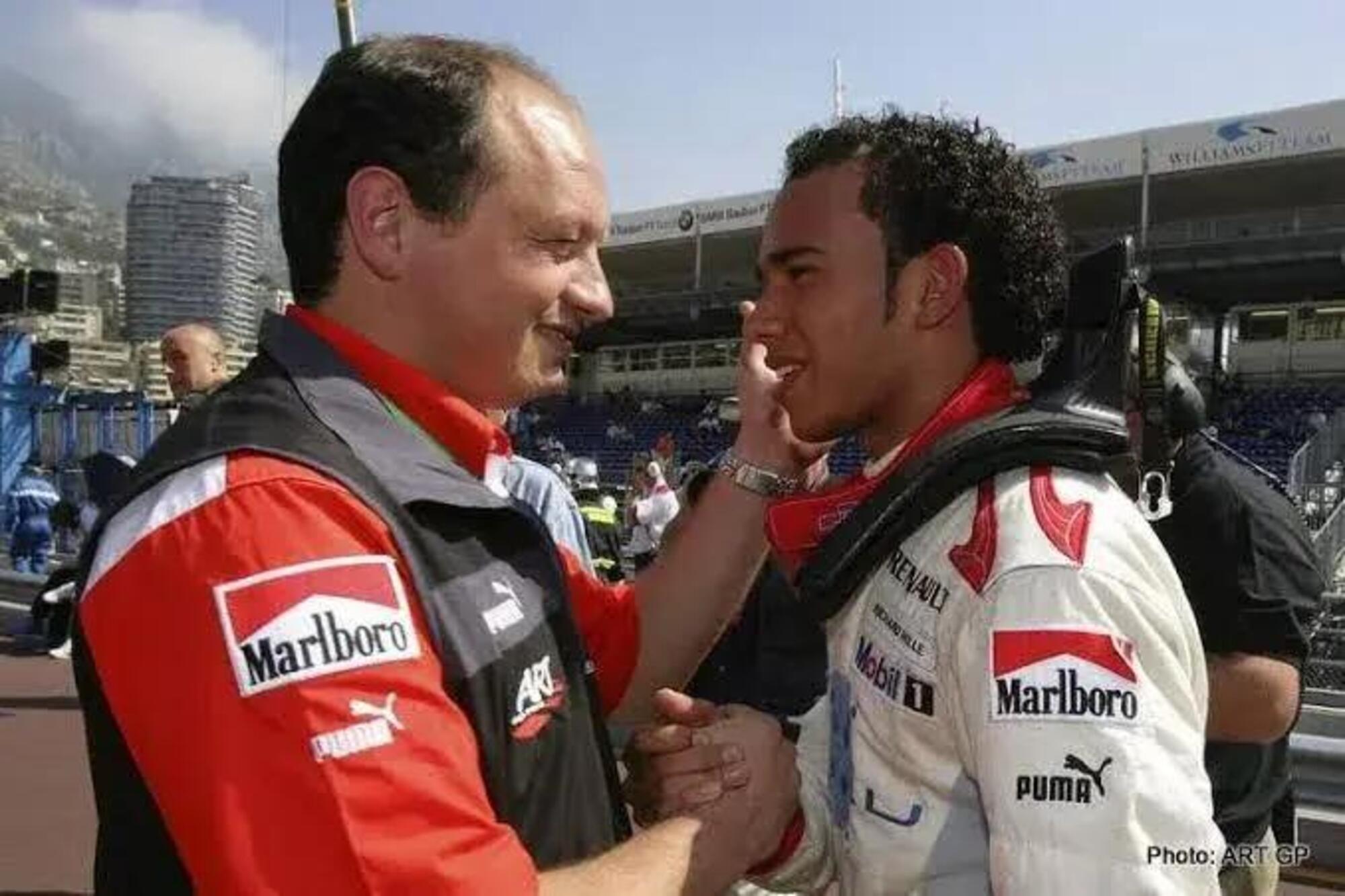  Lewis Hamilton e Fred Vasseur a Montecarlo nel 2005