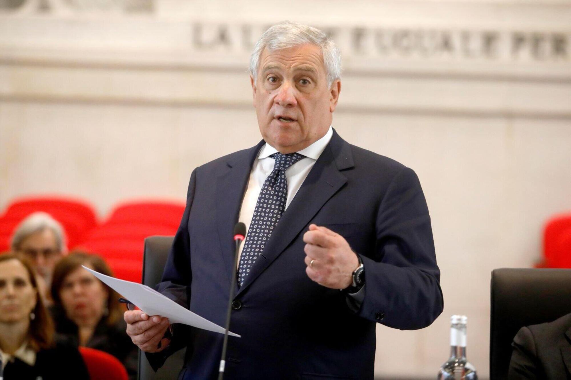 Il ministro degli Esteri Antonio Tajani