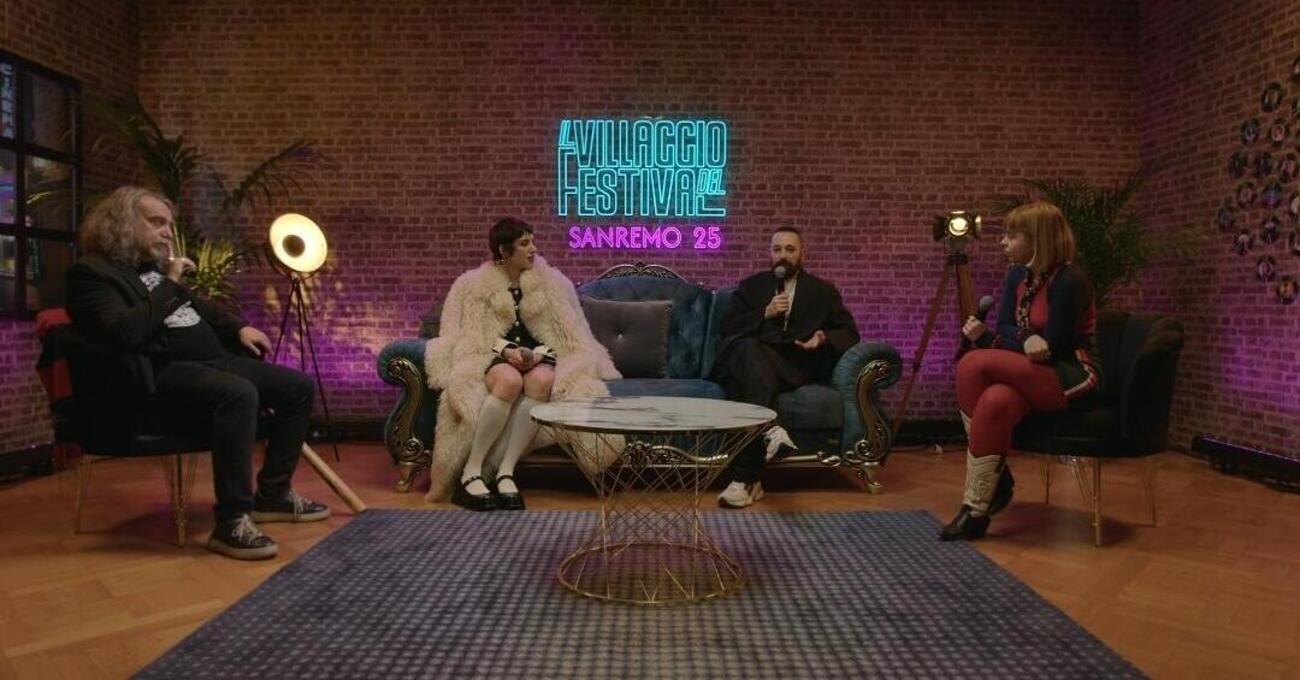 Le interviste di Lucia e Michele Monina nel Salotto del Villaggio del Festival, i Coma Cose: &ldquo;Sanremo &egrave; un circo pazzo&rdquo;, Cuoricini? &ldquo;Siamo sempre con un telefono in mano e l&#039;ansia da prestazione&rdquo;, sul futuro del Festival: &ldquo;Milano? Mah&hellip;&rdquo;, e sulla loro vita 