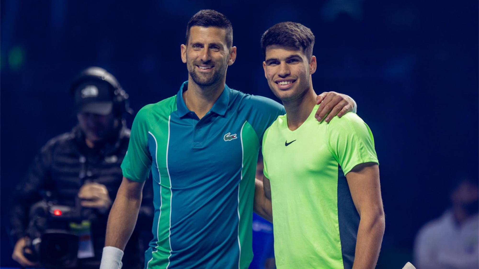 Carlos Alcaraz e Novak Djokovic