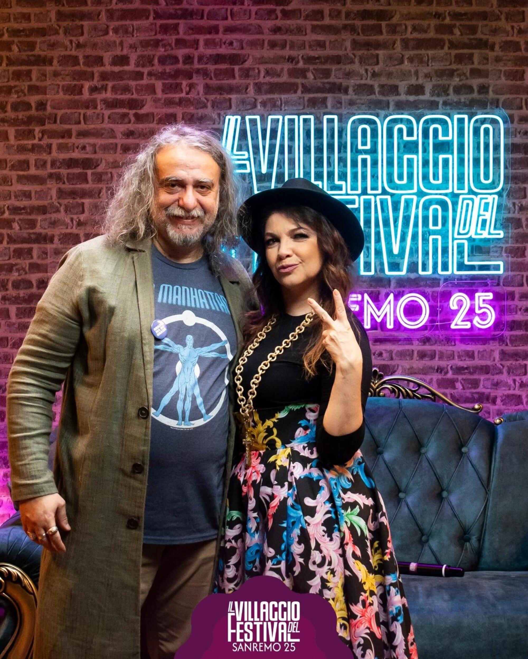 Cristina D'Avena e Michele Monina