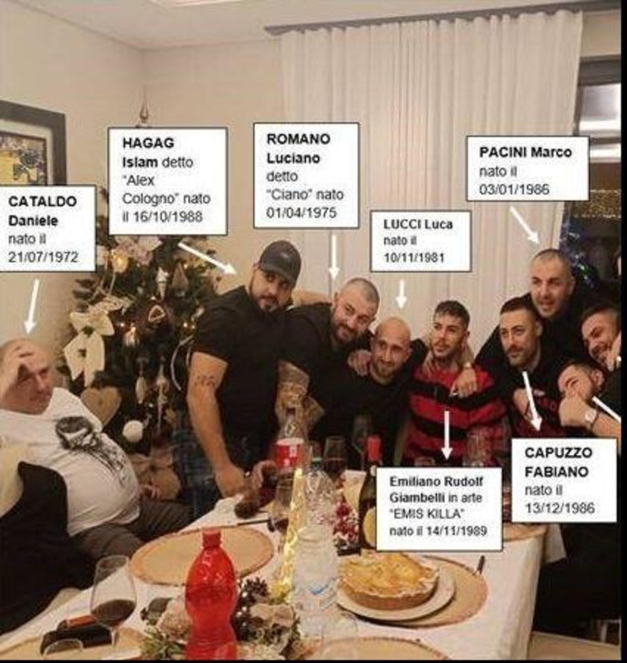 Emis Killa con gli ultras a casa di Luca Lucci