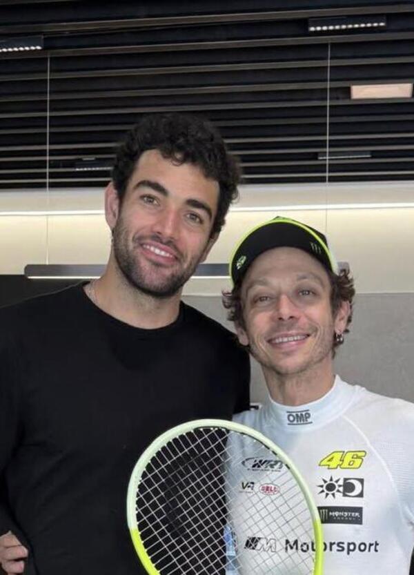 La coppia pi&ugrave; bella del mondo? Valentino Rossi e Matteo Berrettini