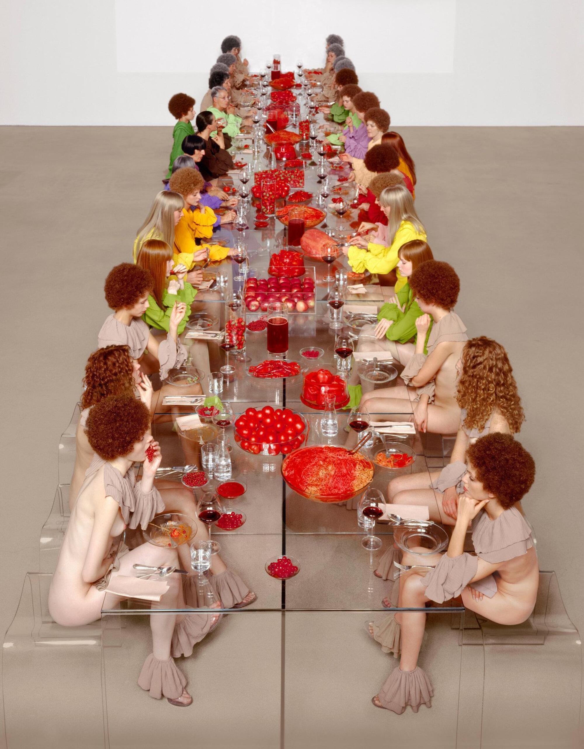 Un&#039;opera di Vanessa Beecroft