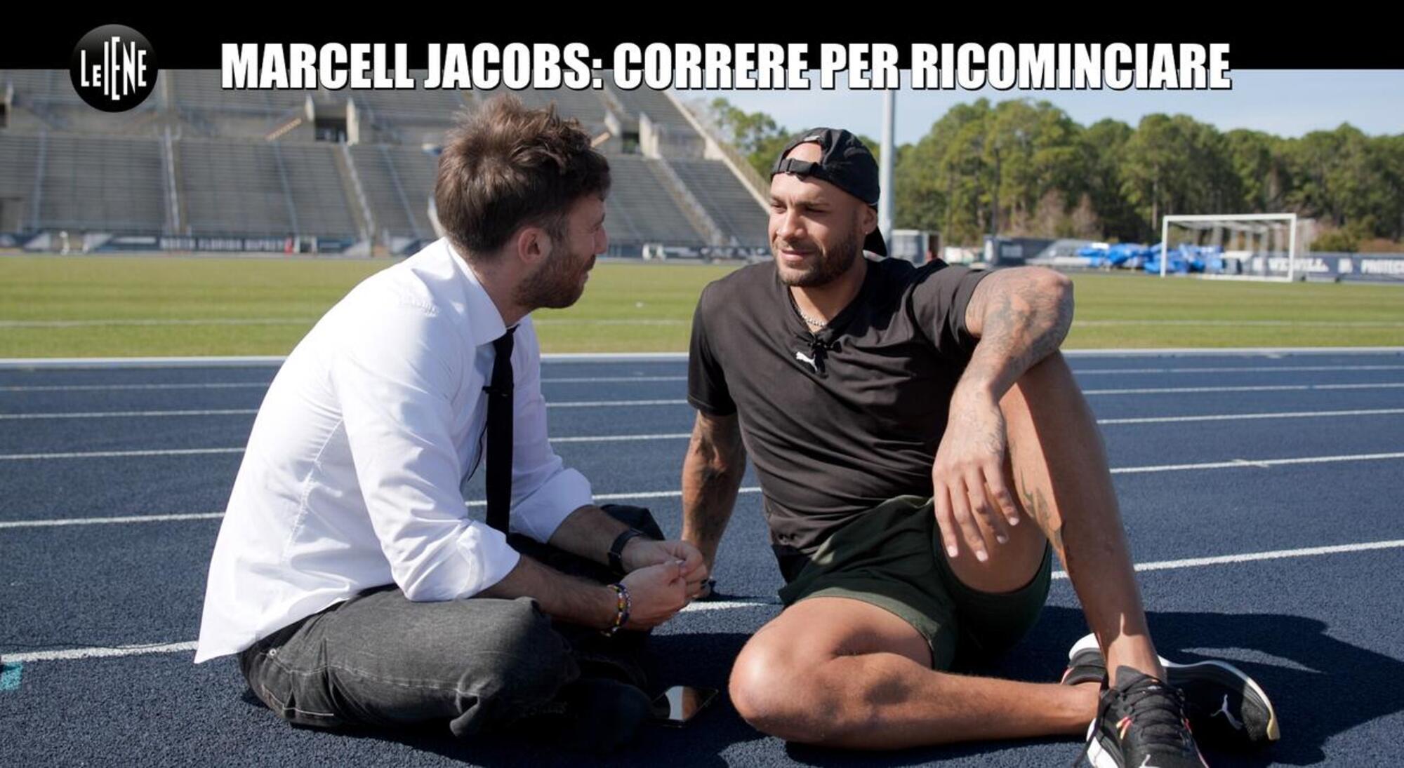 Nicolò De Devitiis con Marcell Jacobs a Le Iene