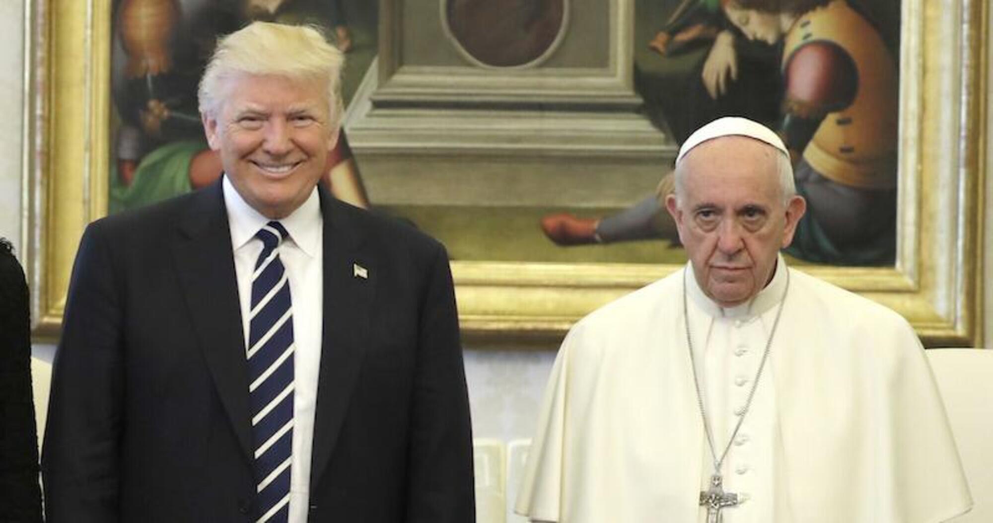 Papa Francesco e Donald Trump a San Pietro