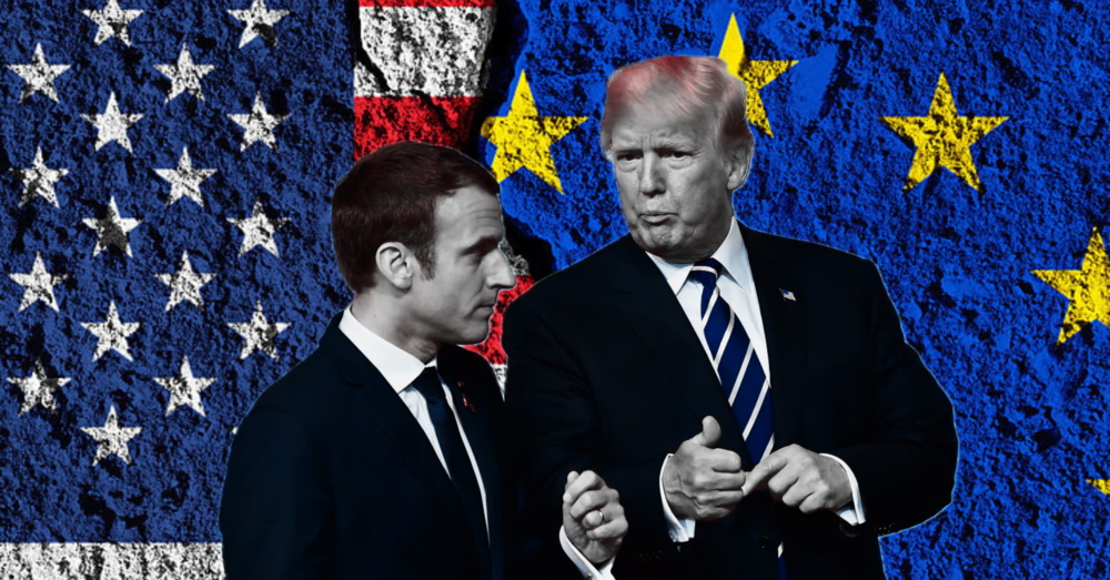 L&rsquo;Ue dichiara guerra all&rsquo;America di Putin&hellip; pardon, di Trump? Macron risponde alle minacce economiche: &ldquo;Dazi su acciaio e alluminio americani&hellip;&rdquo;