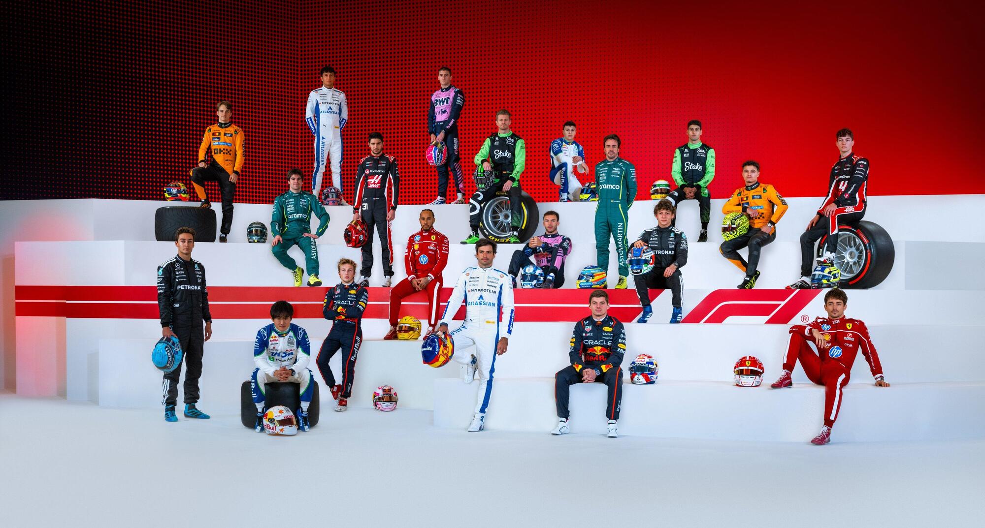 La foto di classe della stagione del 2025 di Formula 1