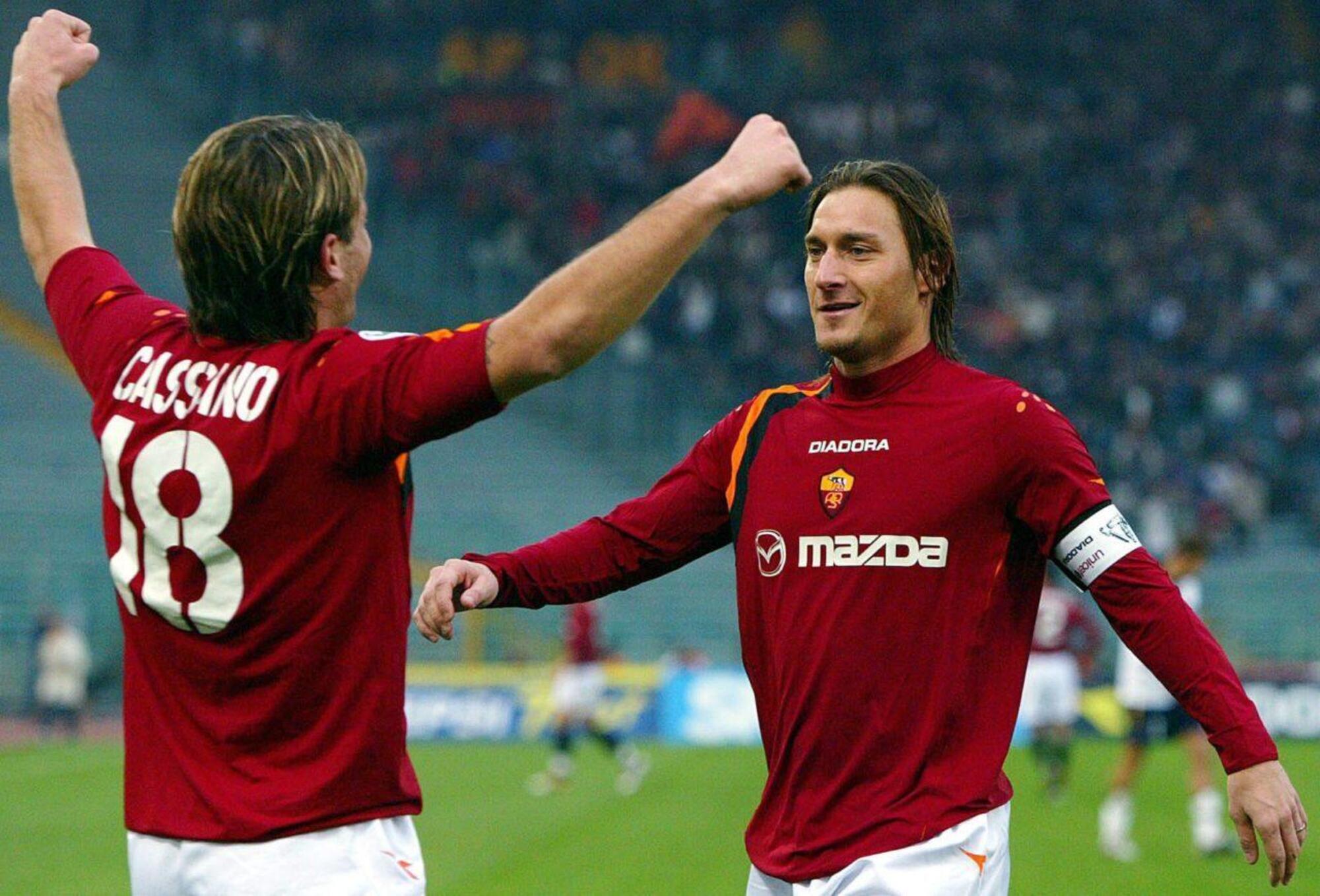 Antonio Cassano e Francesco Totti