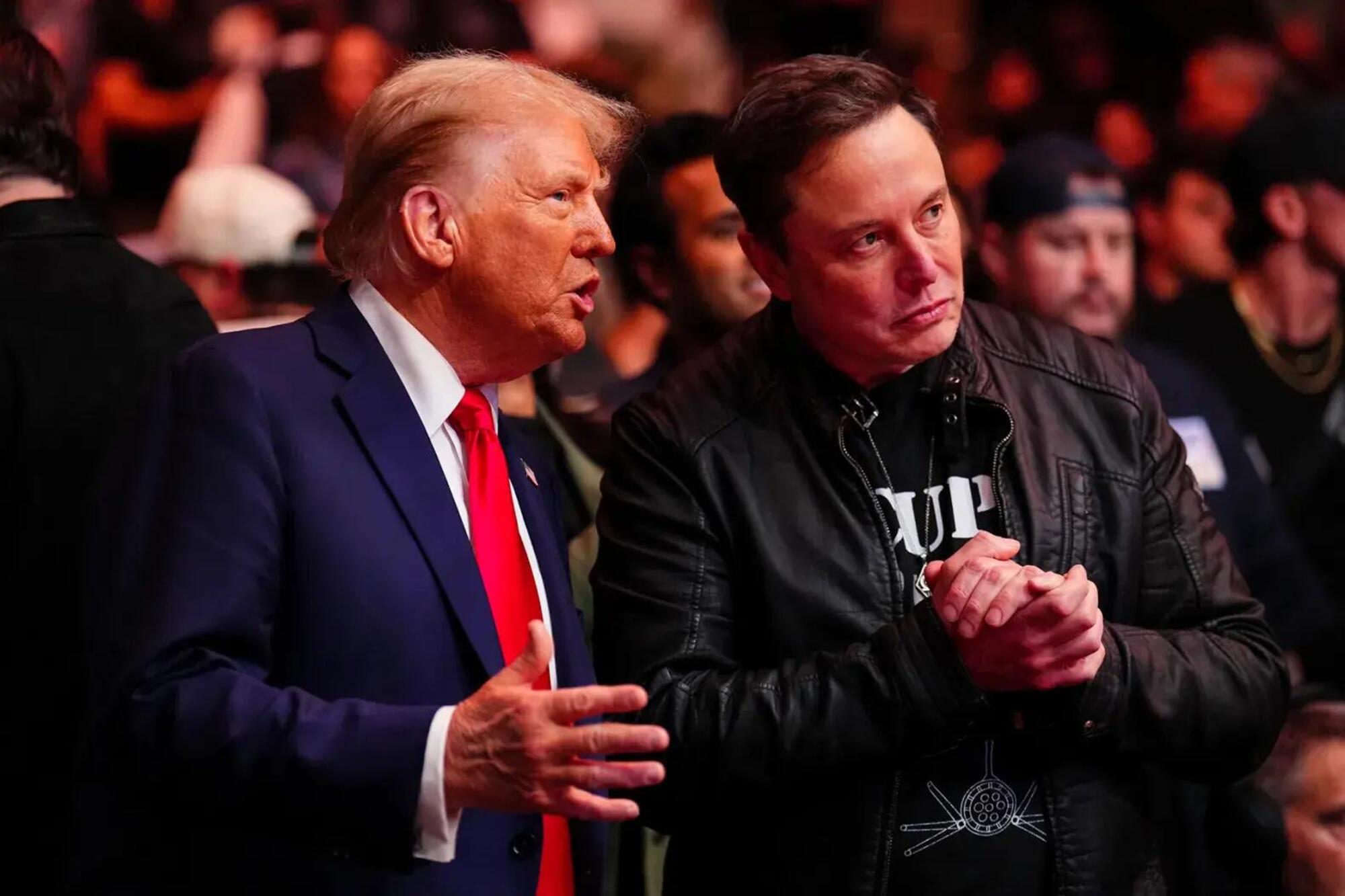 Donald Tump con Elon Musk