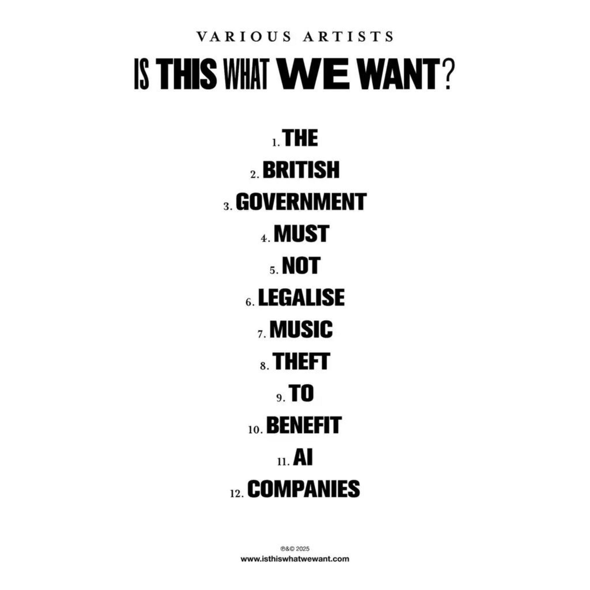 L'album muto “Is This What We Want?”